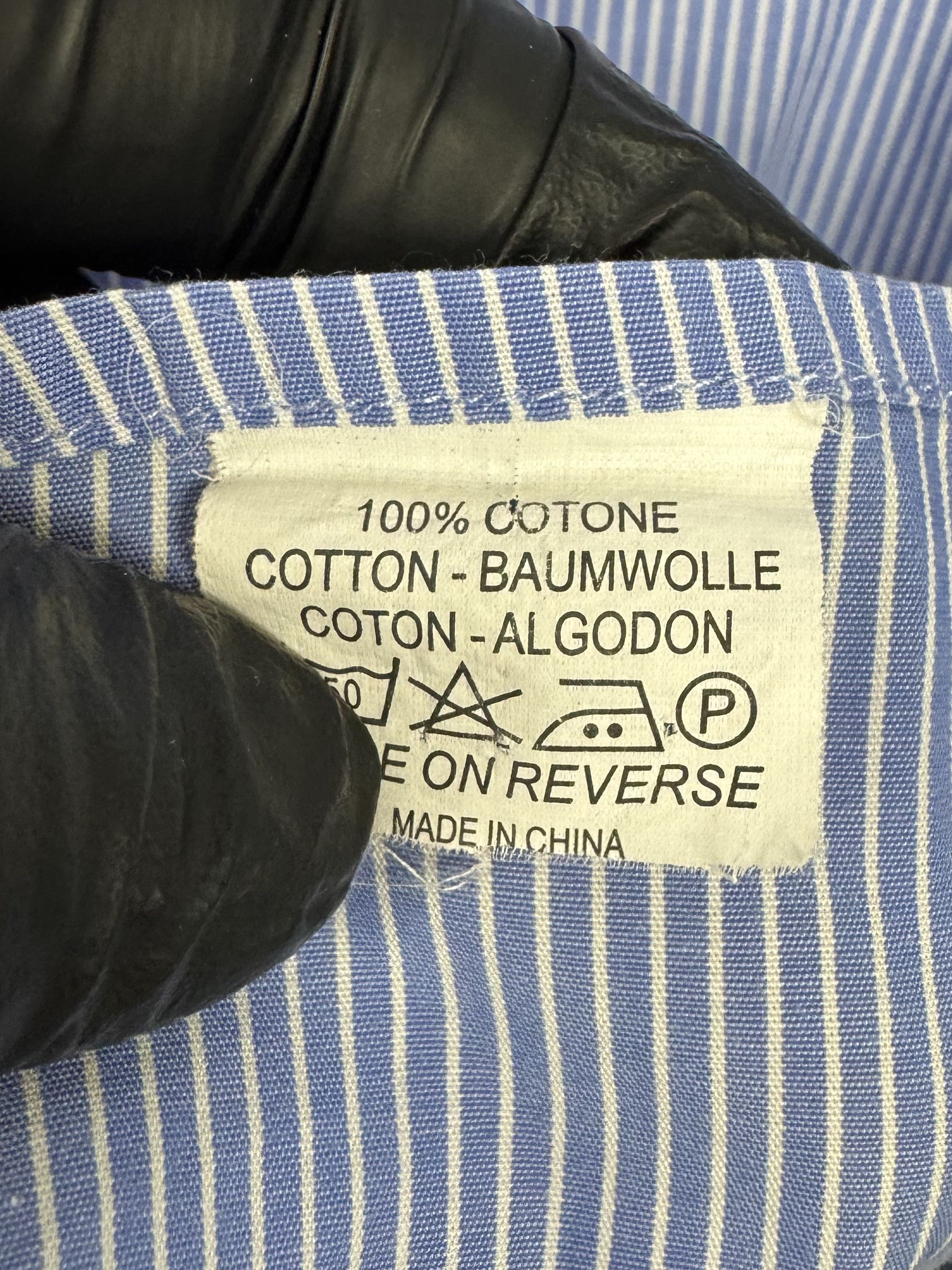 Boggi Boggi Milano Blue Striped Shirt Size 42 100% Cotton Size US XS / EU 42 / 0 - 23 Thumbnail