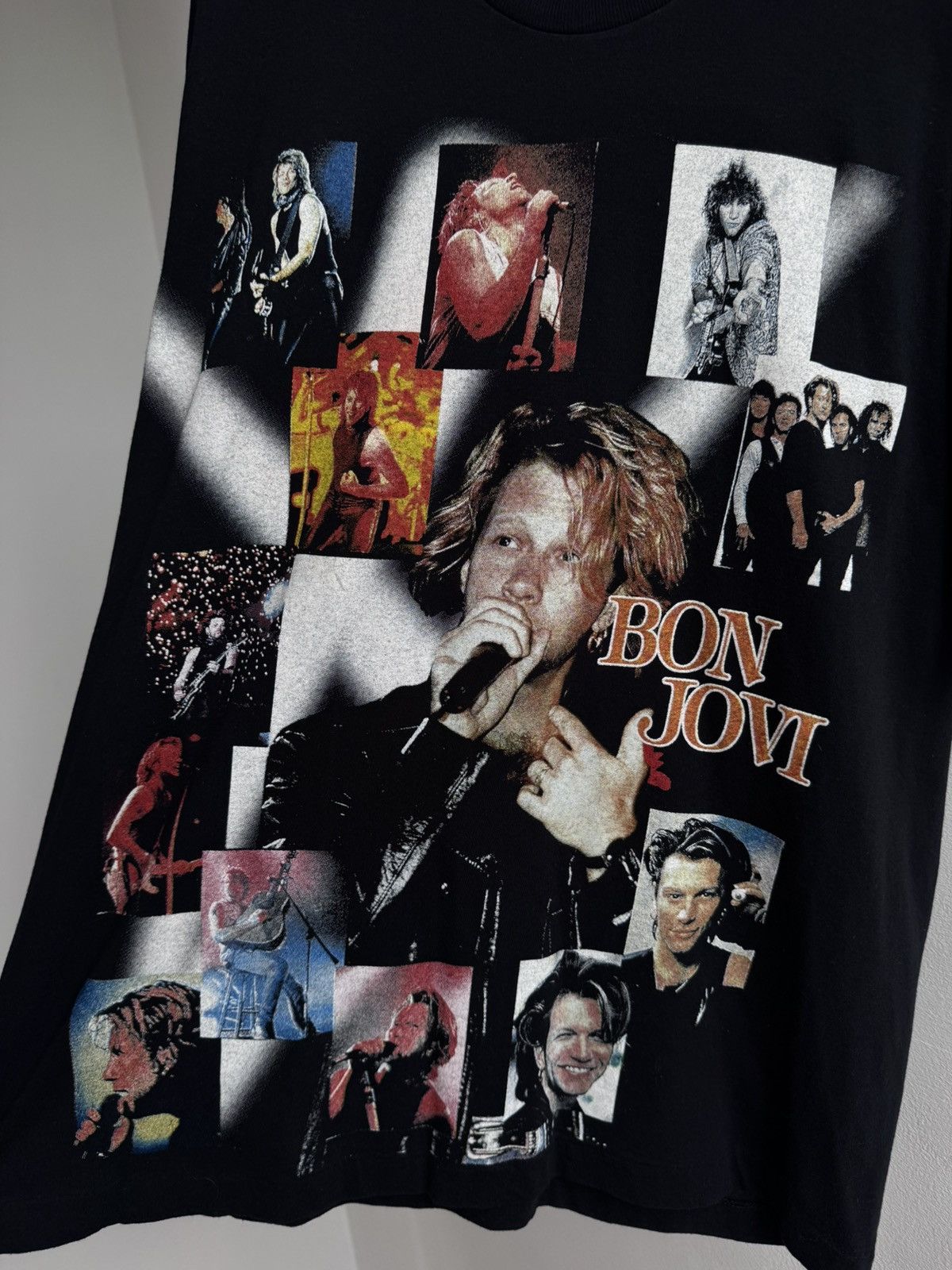 Band Tees Bon Jovi 1999 Vintage 90s Overprinted T Shirt Tee Band Tees Size US XL / EU 56 / 4 - 5 Thumbnail