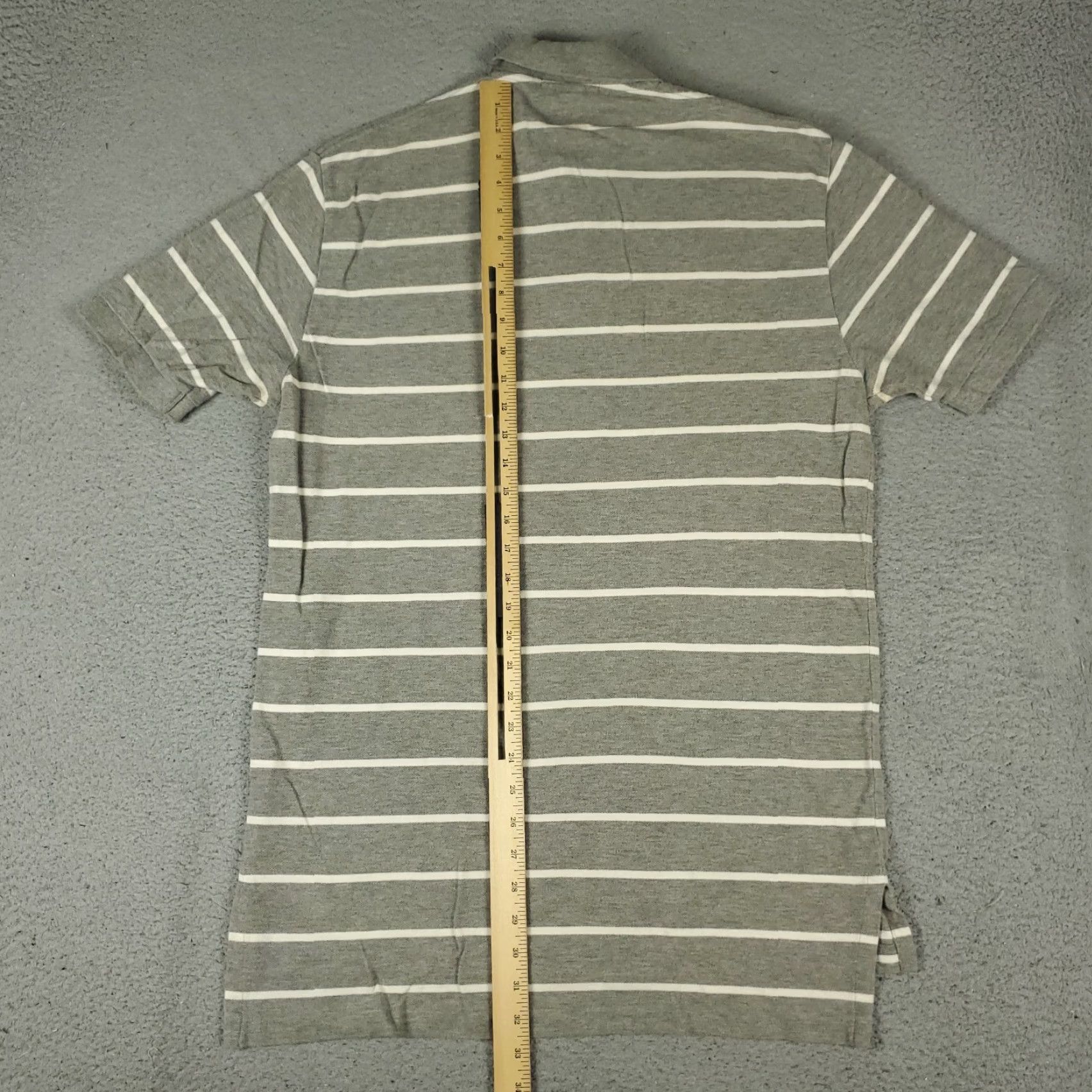 Ralph Lauren Ralph Lauren Polo Shirt Mens Large Gray Striped Pony Casual Short Sleeve Polo Shirt Mens Large Gray Striped Pony Casual Short Sleeve Size US L / EU 52-54 / 3 - 4 Thumbnail