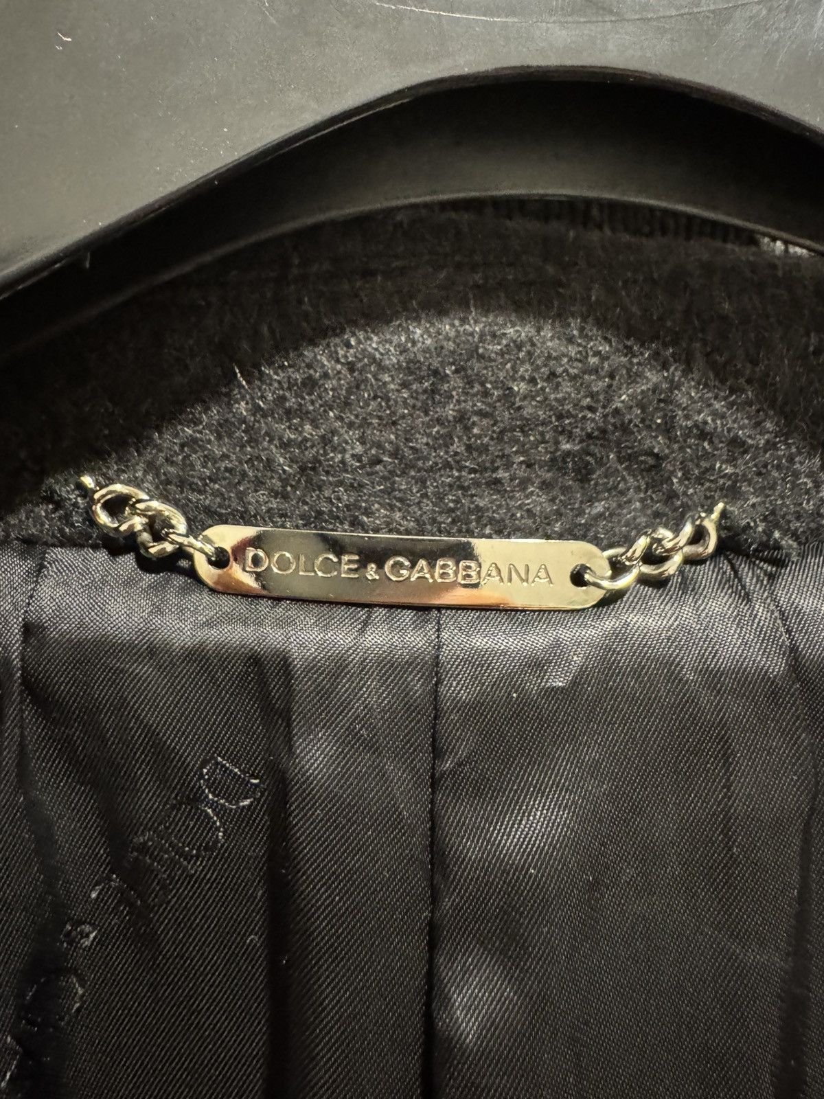 Dolce & Gabbana Dolce & Gabbana Double Chest Black Wool Coat Size US M / EU 48-50 / 2 - 13 Thumbnail