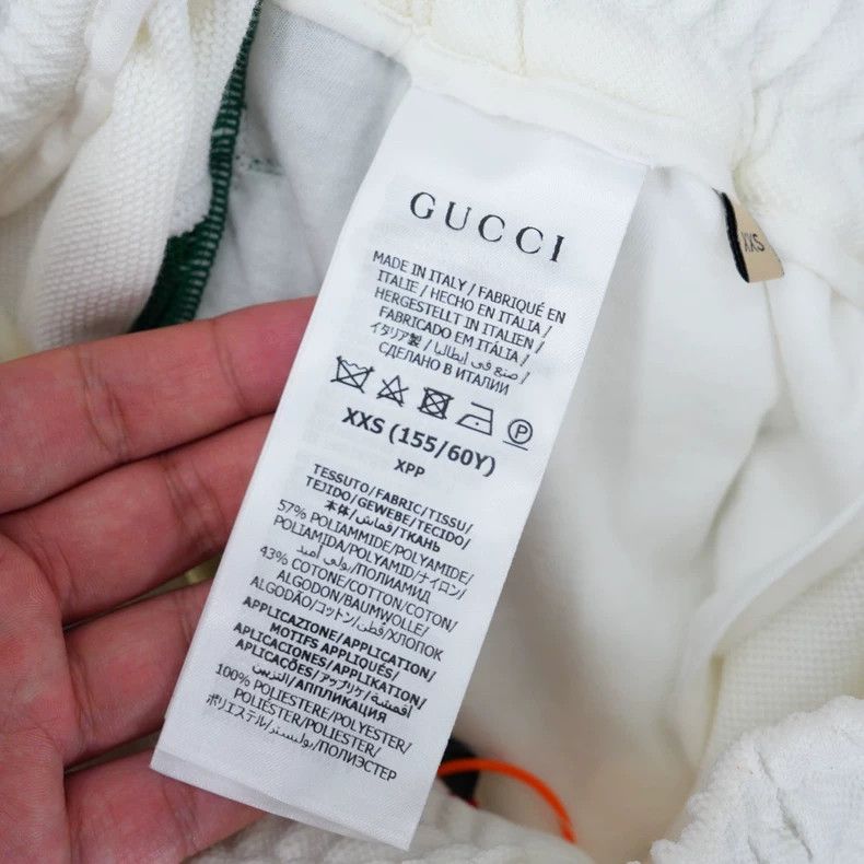 Gucci Gucci SizeXXS White and green color-block braided sports sh Size US 29 - 3 Thumbnail