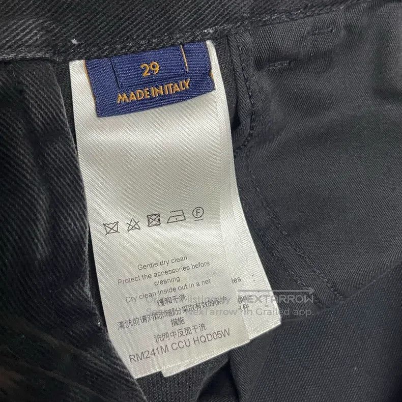 Louis Vuitton Louis Vuitton Black monogrammed pocket distressed casual j Size US 29 - 4 Thumbnail