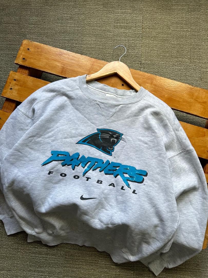 Nike VINTAGE NIKE CENTER NFL PANTHERS SWEATSHIRT Size US L / EU 52-54 / 3 - 2 Thumbnail