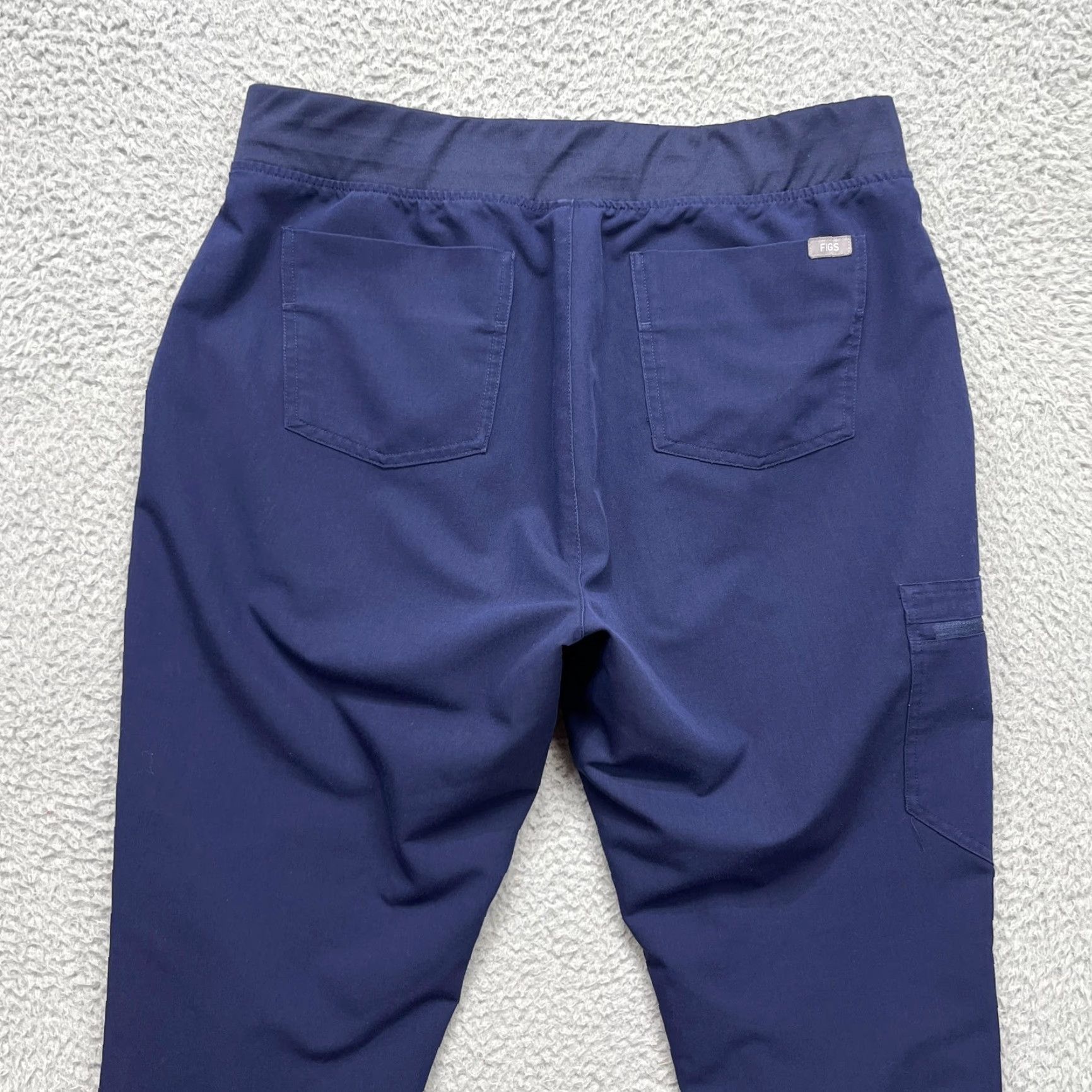 Vintage FIGS Zamora Jogger Scrub Pants Womens L Blue Technical Collection Medical Cargo Pant Size 36" / US 14 / IT 50 - 6 Thumbnail