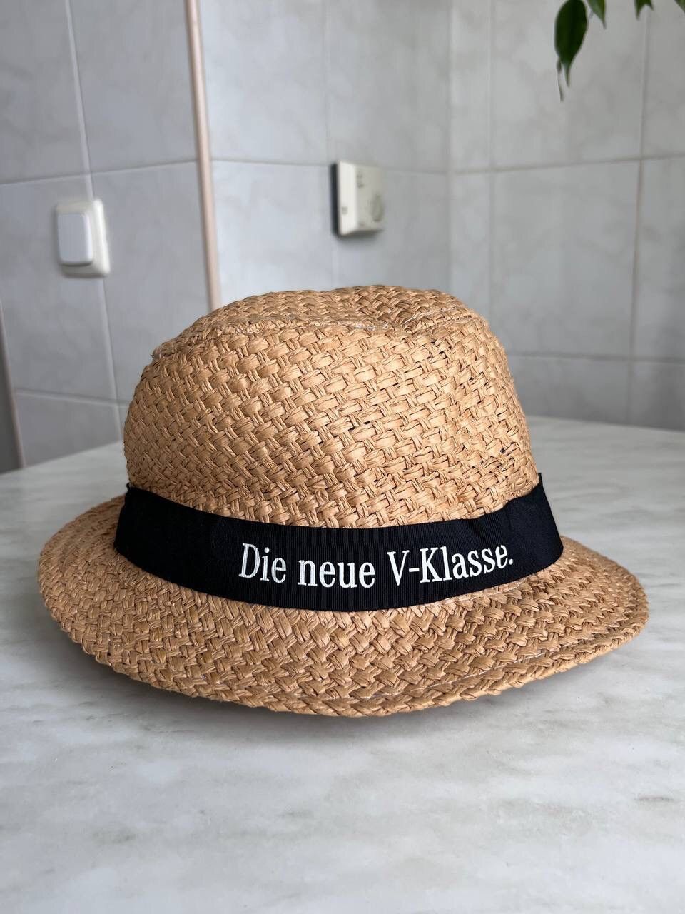 Mercedes-Benz × Vintage Official Vintage Mercedes Benz Straw Bucket Hat Daimler AG Size ONE SIZE - 2 Thumbnail