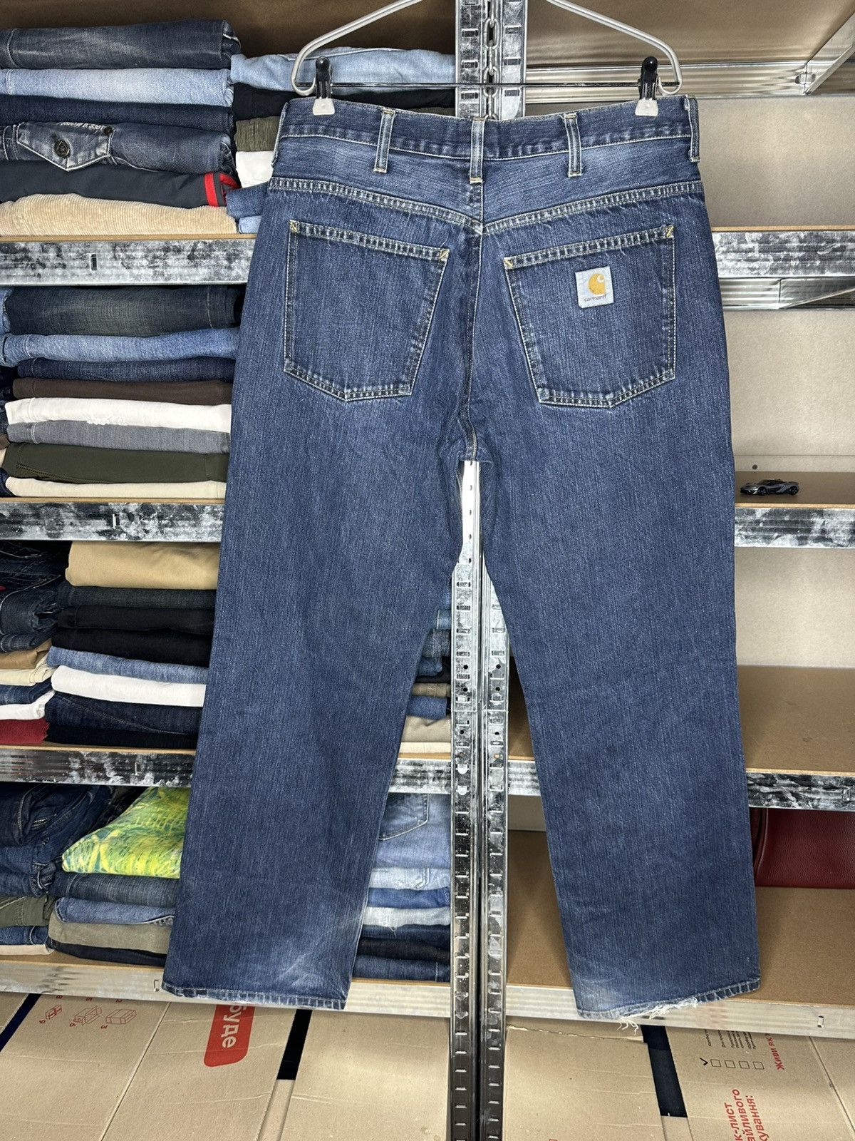 Carhartt Carhartt Classic Denim Jeans Straight Leg Workwear Pants Size US 34 / EU 50 - 2 Thumbnail
