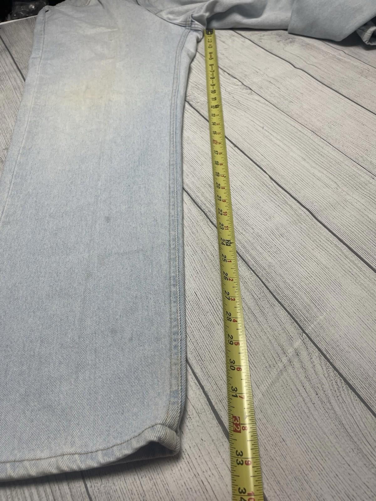 Lee Vintage Lee Riders Denim Jeans 40x34 USA 80s Light Wash Size US 40 / EU 56 - 8 Thumbnail