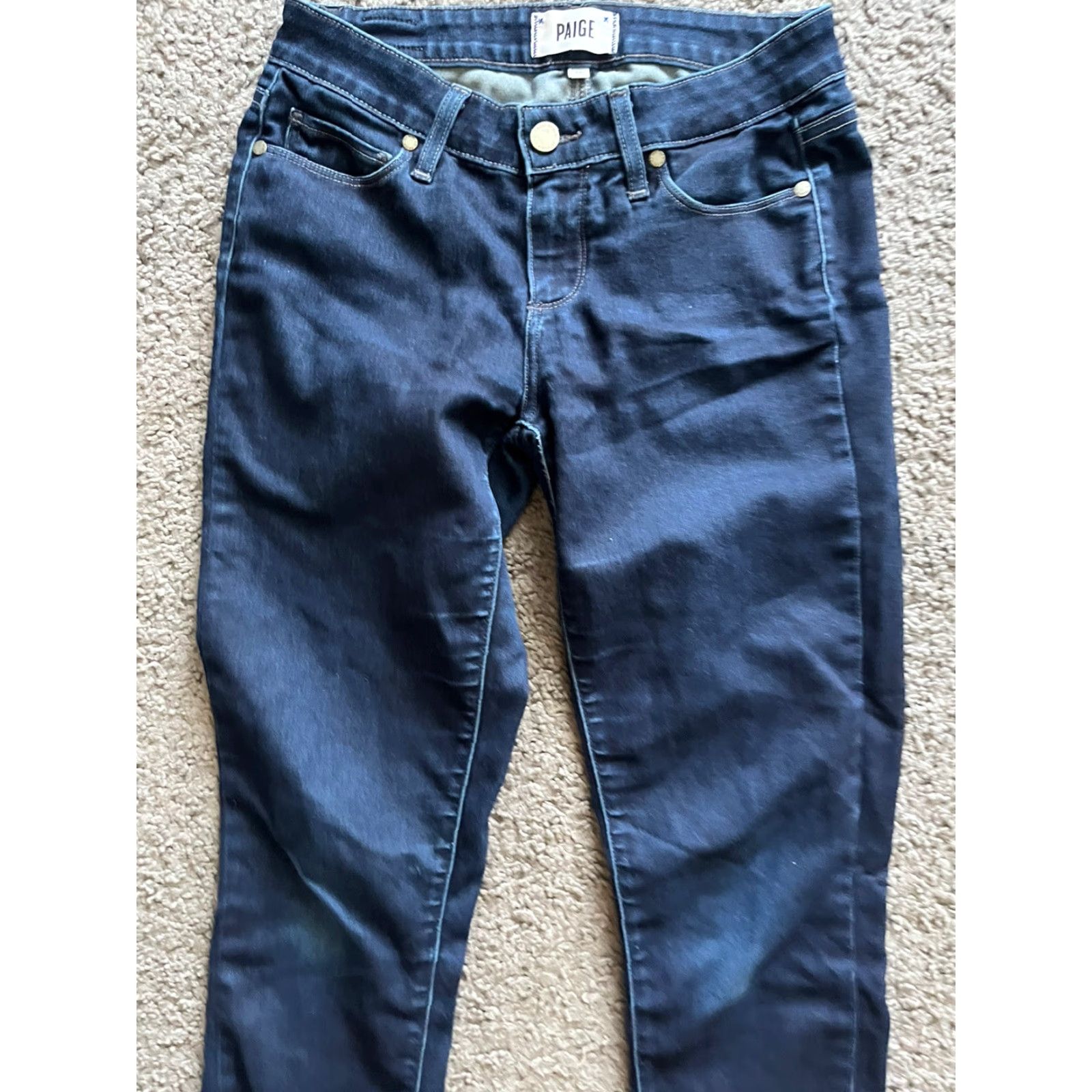 Paige Paige Size 26 Skyline Skinny Jeans Idlewild Wash Size 26" / US 2 / IT 38 - 2 Thumbnail