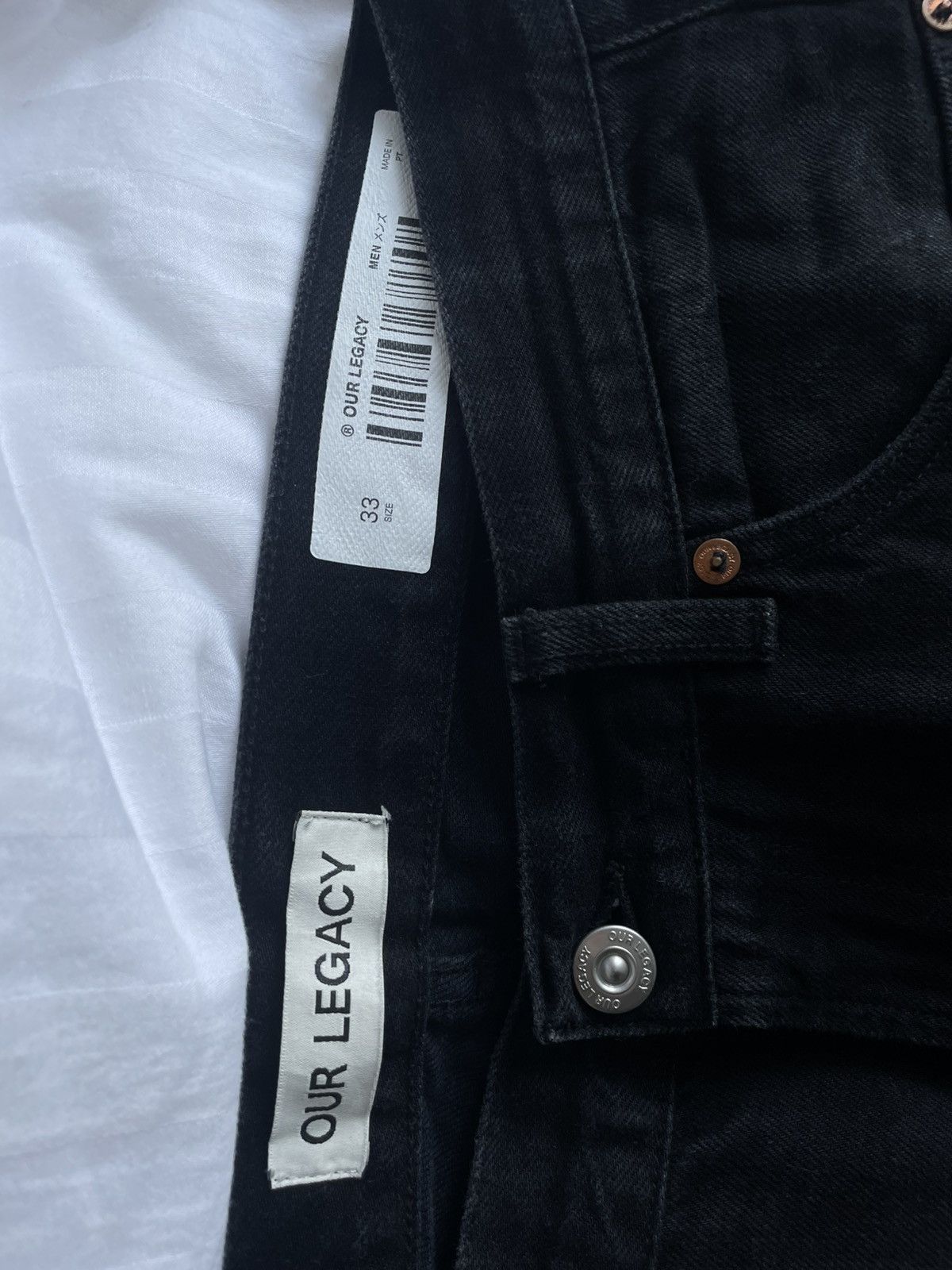 Our Legacy Second Cut Black Selvedge jeans Size US 33 - 5 Thumbnail