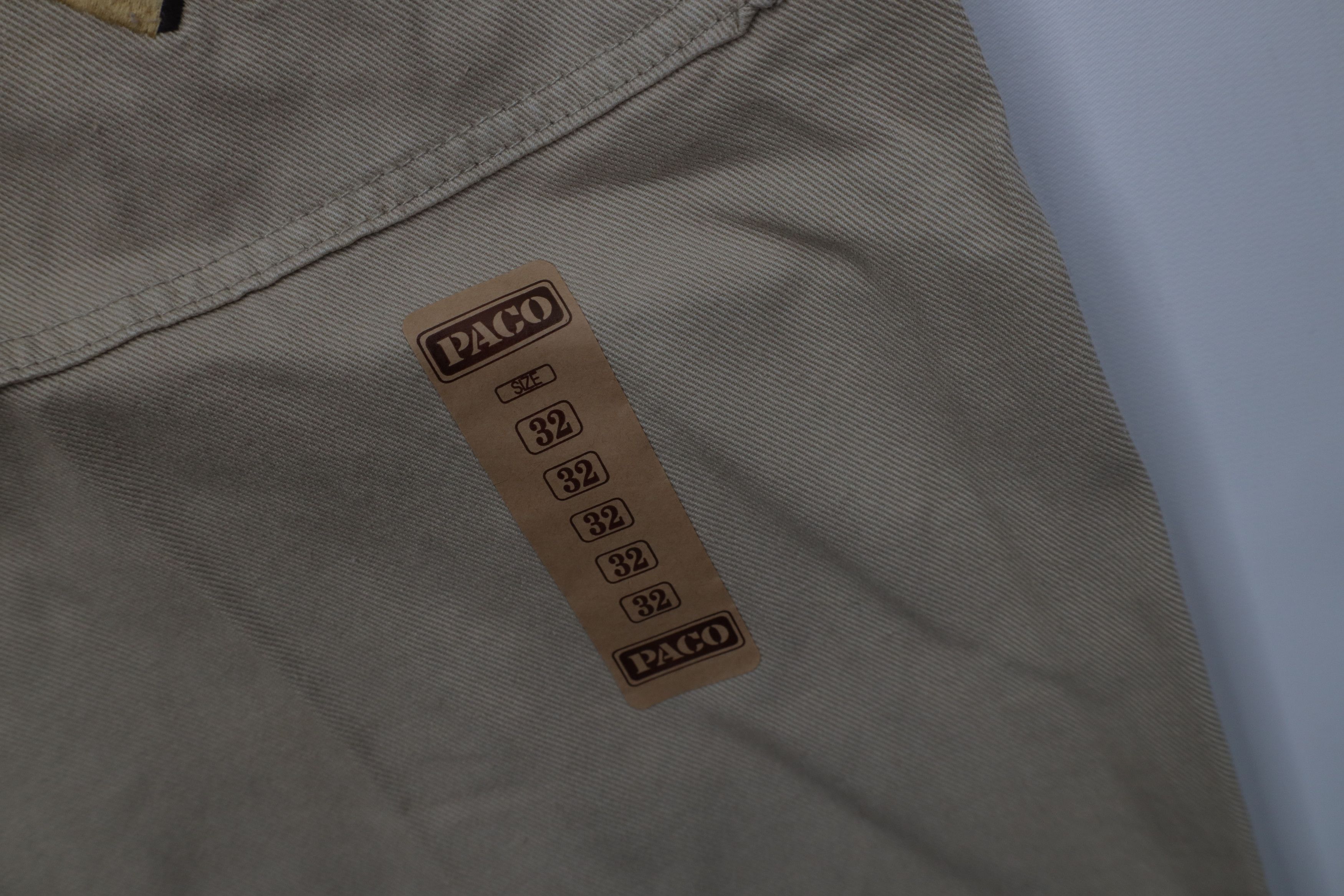 Vintage Deadstock Vintage 90s Paco Hip Hop Denim Jean Shorts Tan Size US 32 / EU 48 - 12 Thumbnail