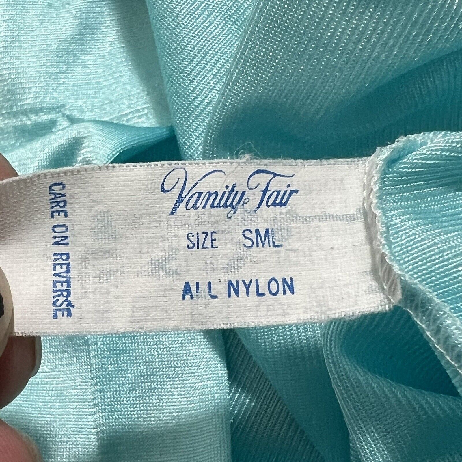 Vintage Vintage Vanity Fair Small Satin Nightgown Sleep Dres Size ONE SIZE - 4 Thumbnail