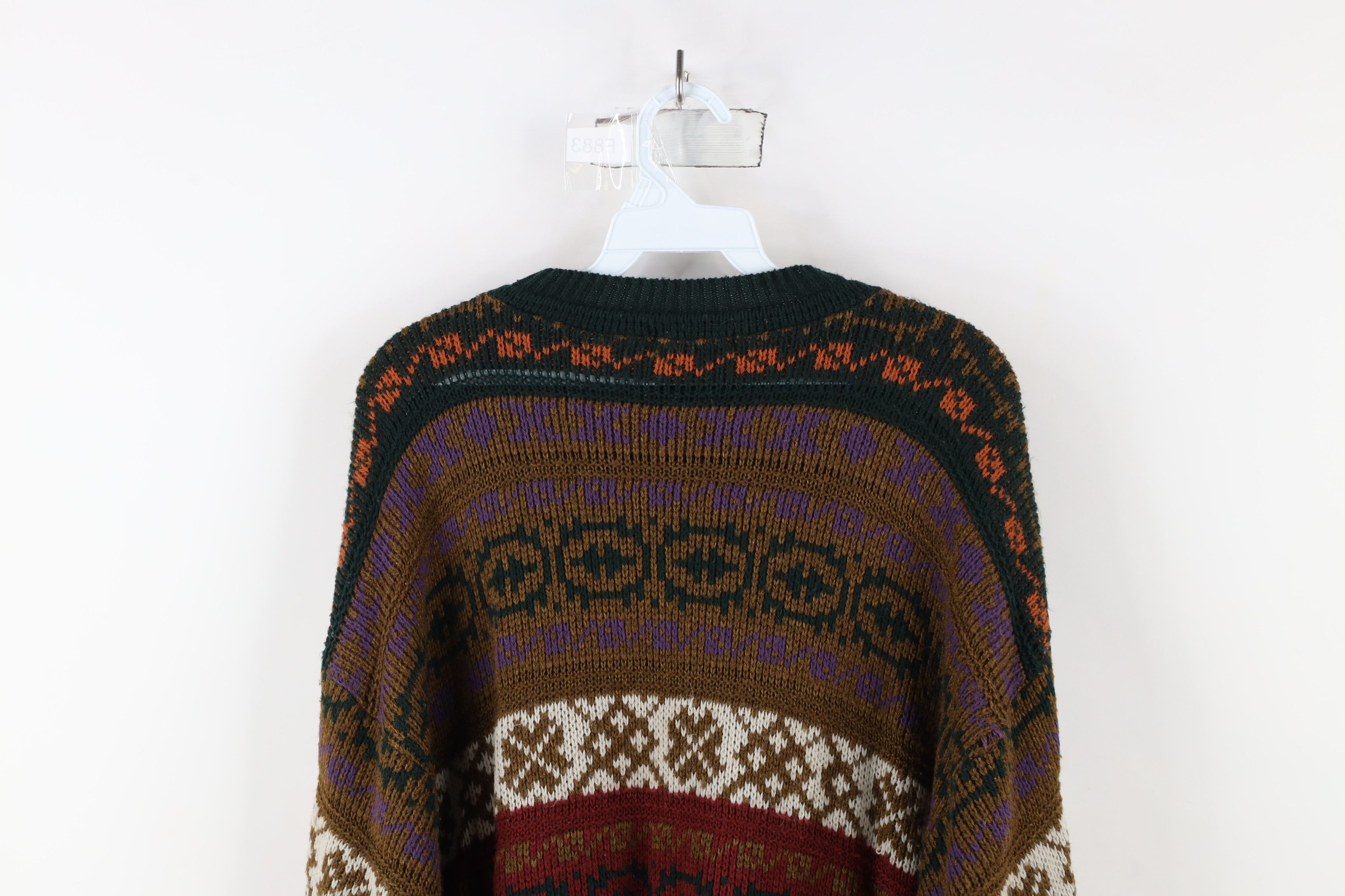 Vintage Vintage 90s Coogi Style Rainbow Fair Isle Knit Sweater USA Size US S / EU 44-46 / 1 - 10 Thumbnail