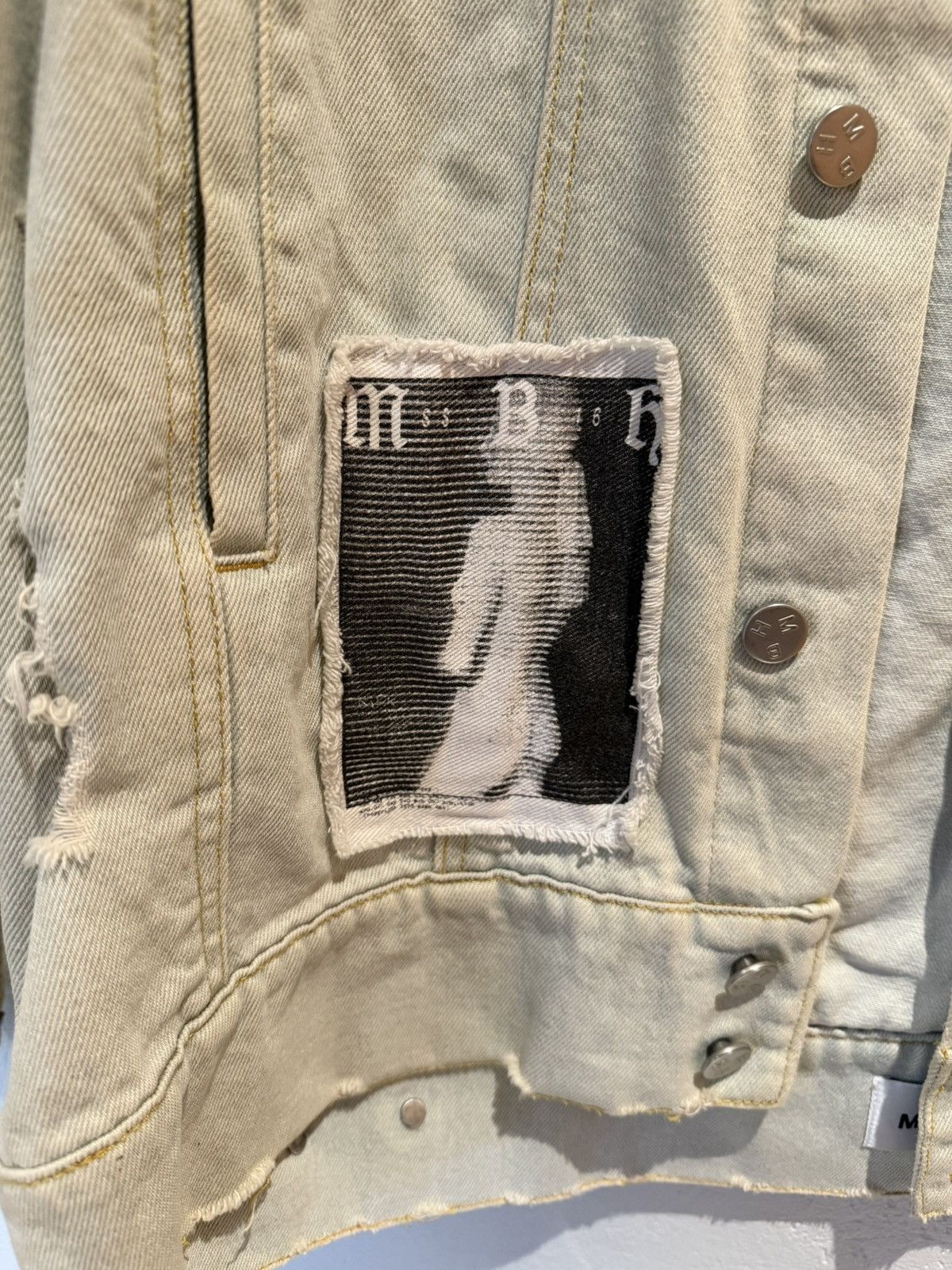 Misbhv Misbhv-ss16-new-beginnings drained denim jacket Size US S / EU 44-46 / 1 - 4 Thumbnail