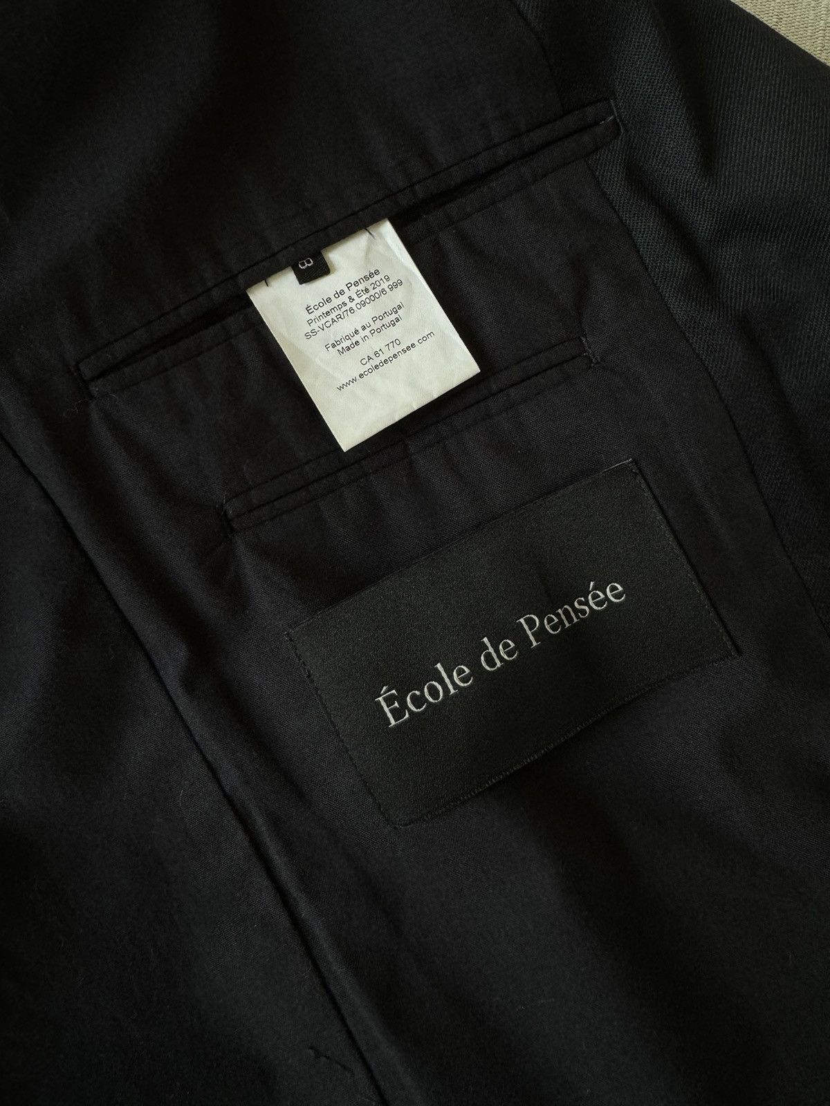 Other École de Pensée collarless jacket size 48IT Size 48R - 3 Thumbnail