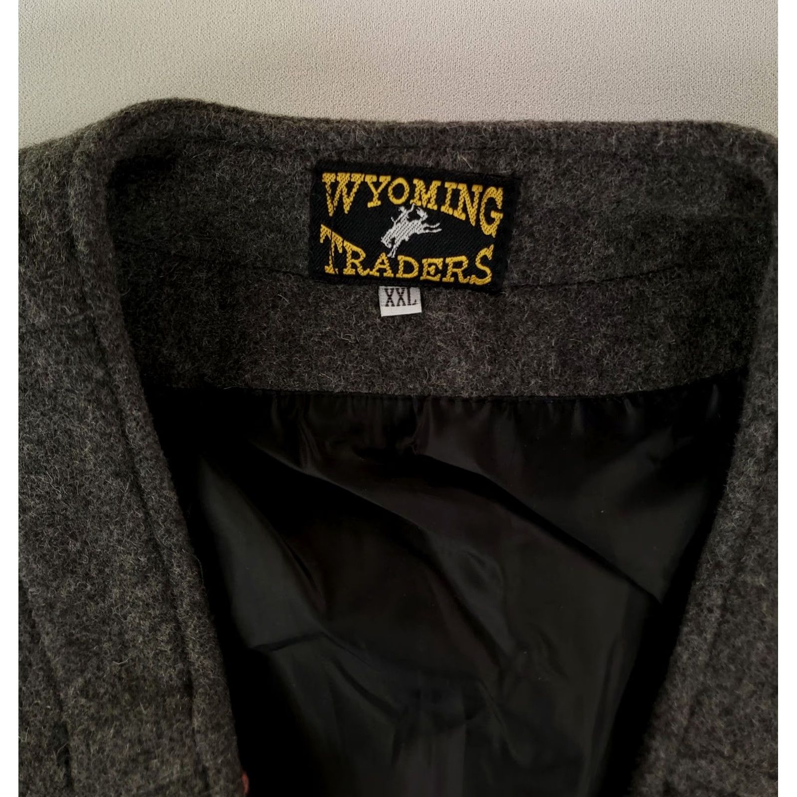 Vintage VINTAGE Wyoming Traders Vest 100% Virgin Wool Gray Button Up Mens XXL Wool Vest Gray 2XL Men Western Size US XXL / EU 58 / 5 - 2 Thumbnail