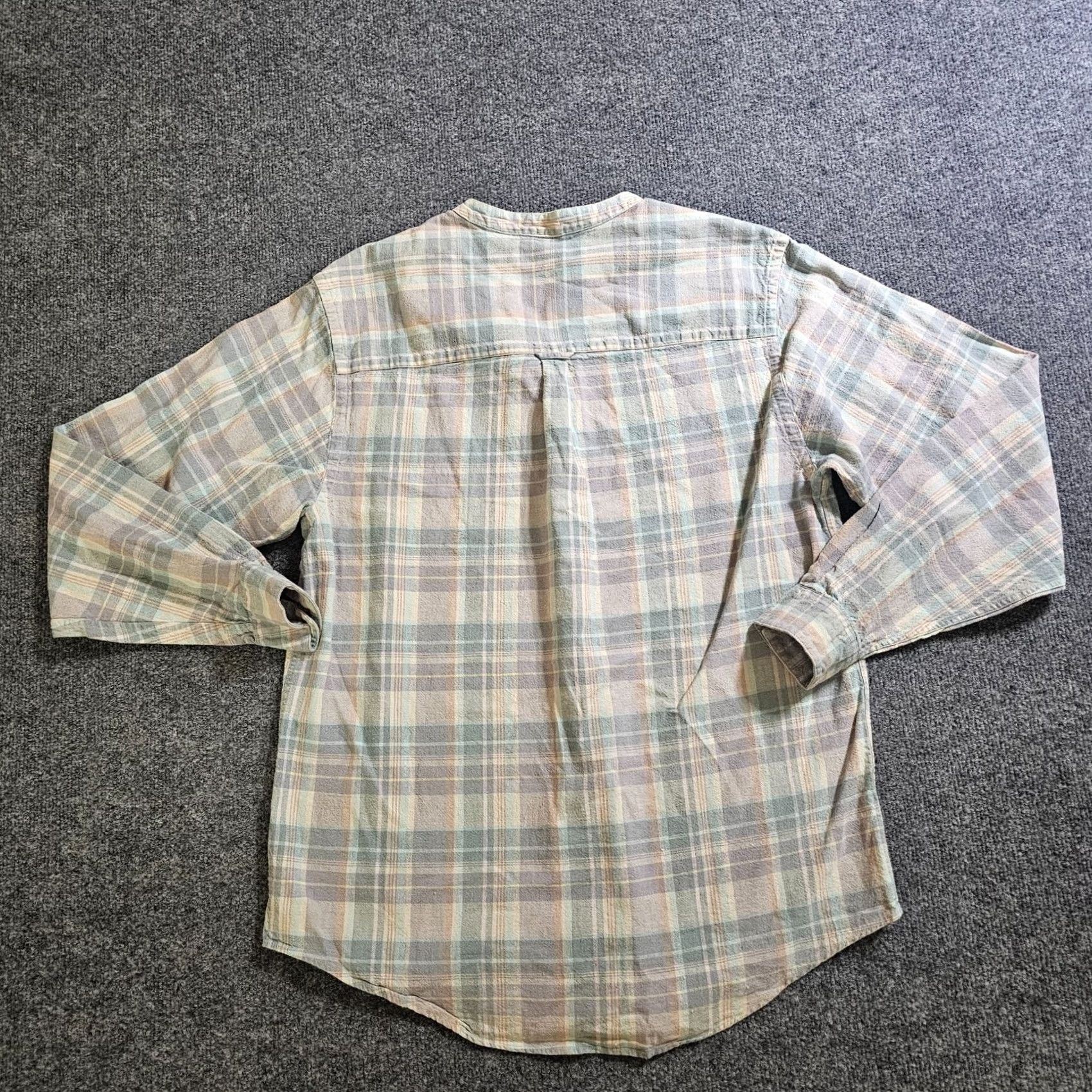Vintage VINTAGE L.L. Bean Shirt Womens M Green Plaid Linen Button Casual 90s Classic Outdoor Size M / US 6-8 / IT 42-44 - 7 Thumbnail
