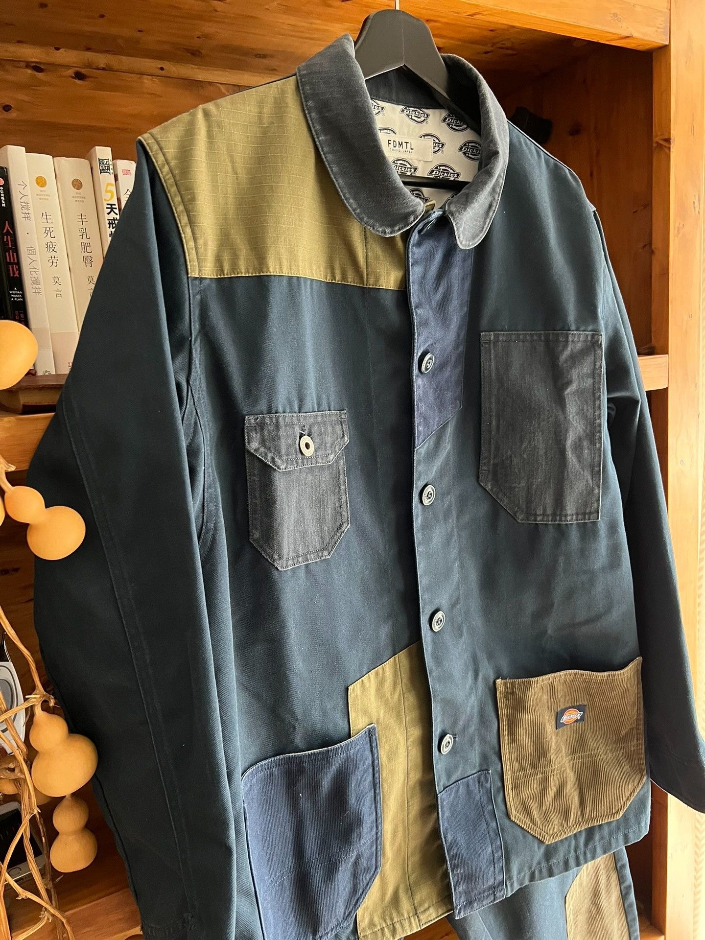 FDMTL FDMTL Dickies Indigo Patchwork Hunting Jacket Set Size US XL / EU 56 / 4 - 2 Thumbnail