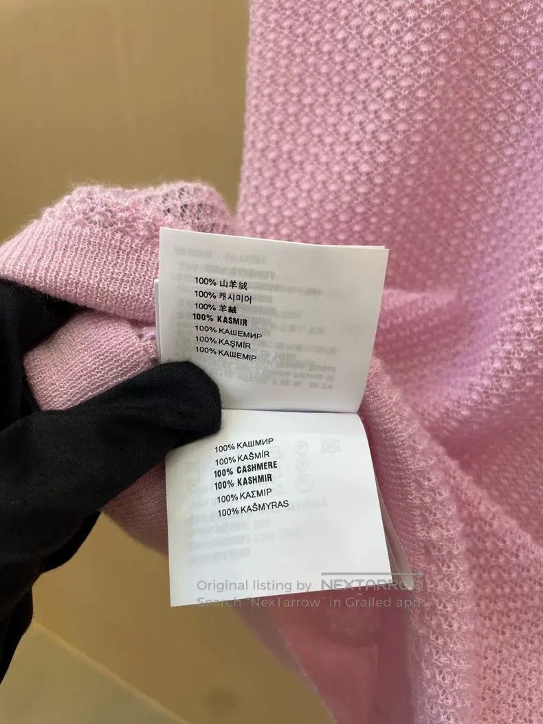 Miu Miu Miu Miu 38 Pink hollow cashmere short sleeves Size M / US 6-8 / IT 42-44 - 4 Thumbnail