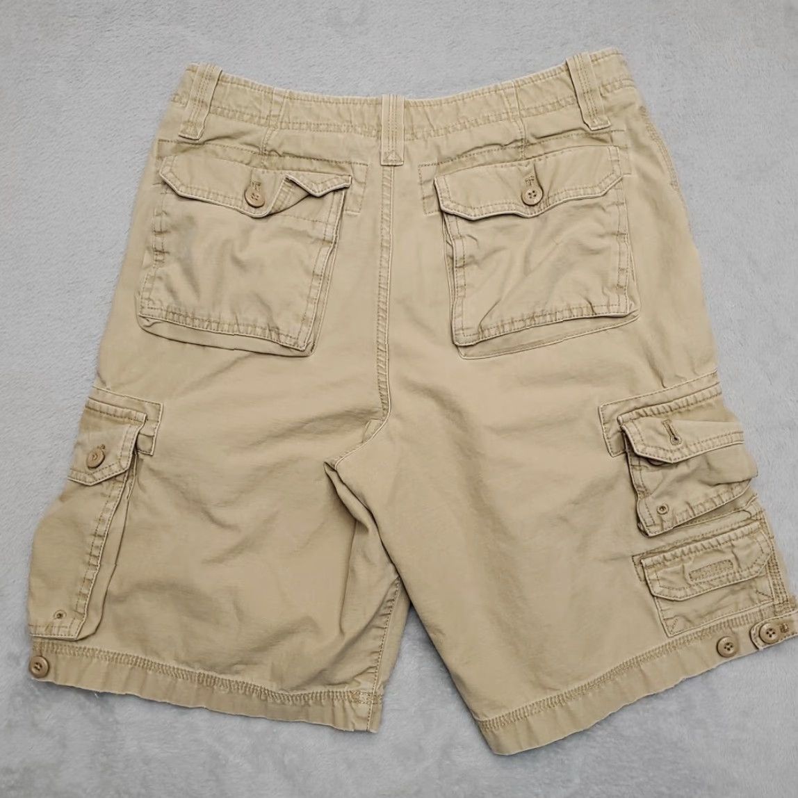 Eddie Bauer Eddie Bauer Cargo Shorts Men 32 Khaki Twill Outdoor Utility Drawstrings Beige Casual Pants Size US 32 / EU 48 - 6 Thumbnail
