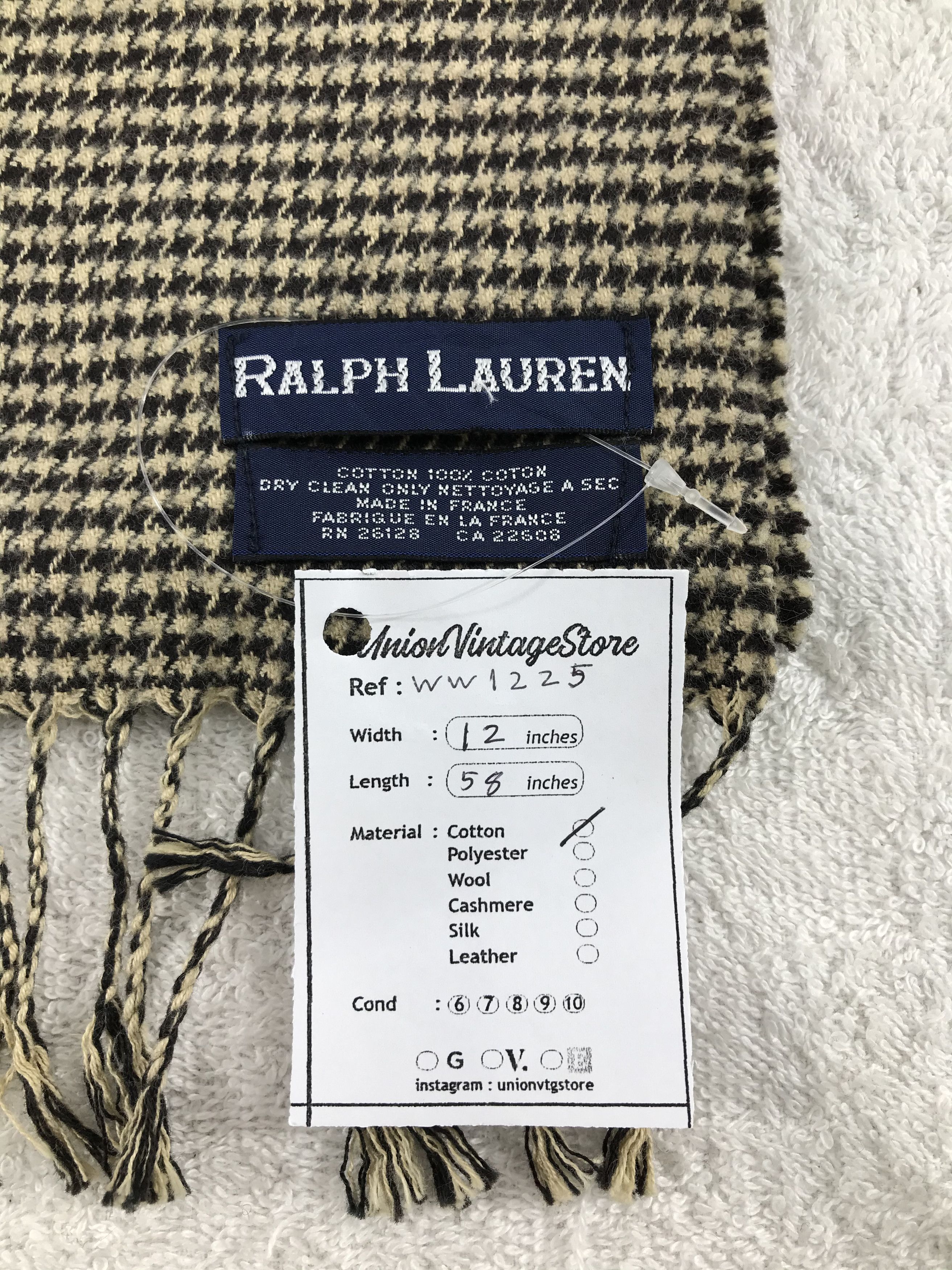 Ralph Lauren × Vintage Ralph Lauren Scarf / Muffler / Neckwear - WW1225 Size ONE SIZE - 5 Thumbnail