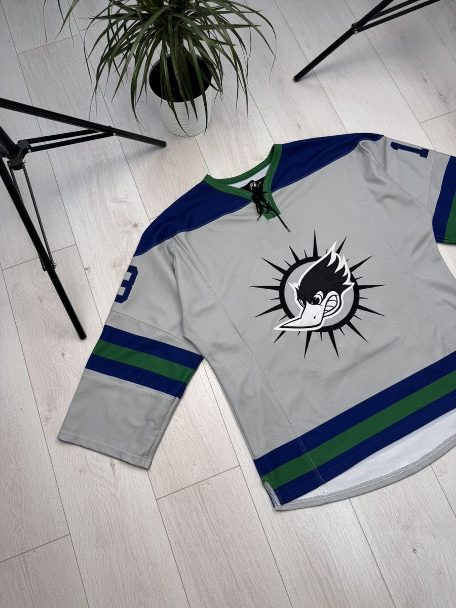 Other Vintage Hockey Jersey Ducks Finland Switzerland #18 Jauch Size US L / EU 52-54 / 3 - 2 Thumbnail