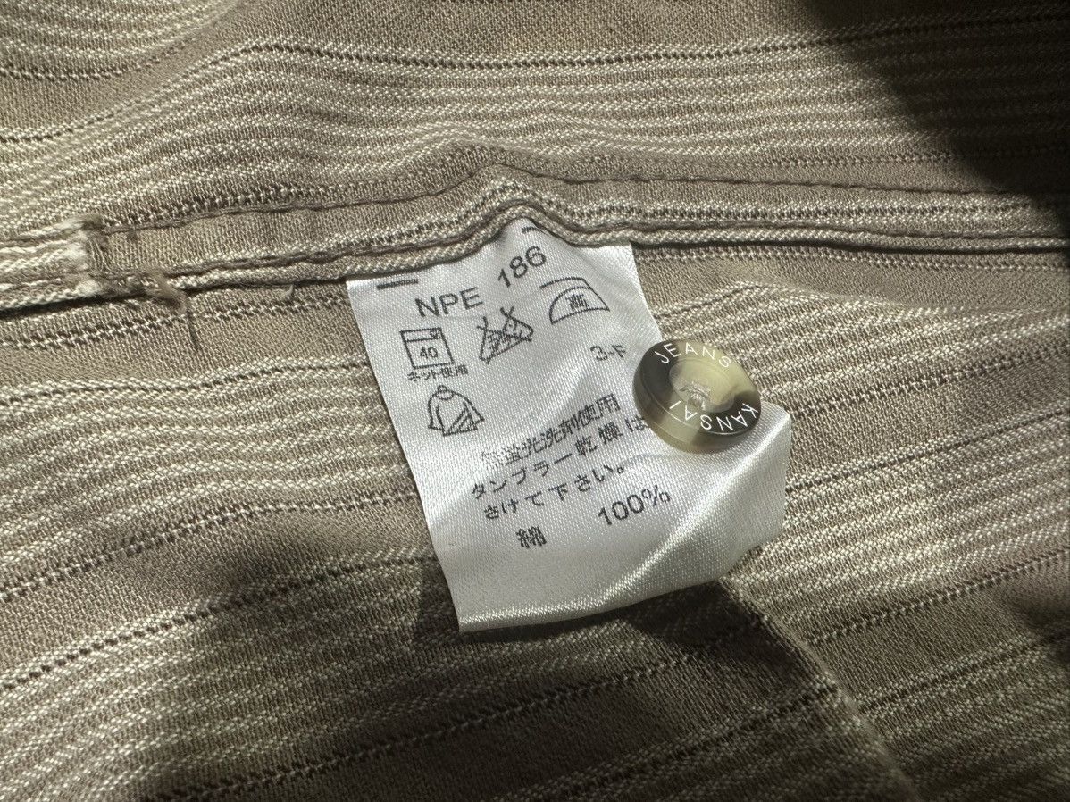Japanese Brand 🔥Vintage Kansai Jeans Striped Shirt Double Pockets Size US M / EU 48-50 / 2 - 5 Thumbnail