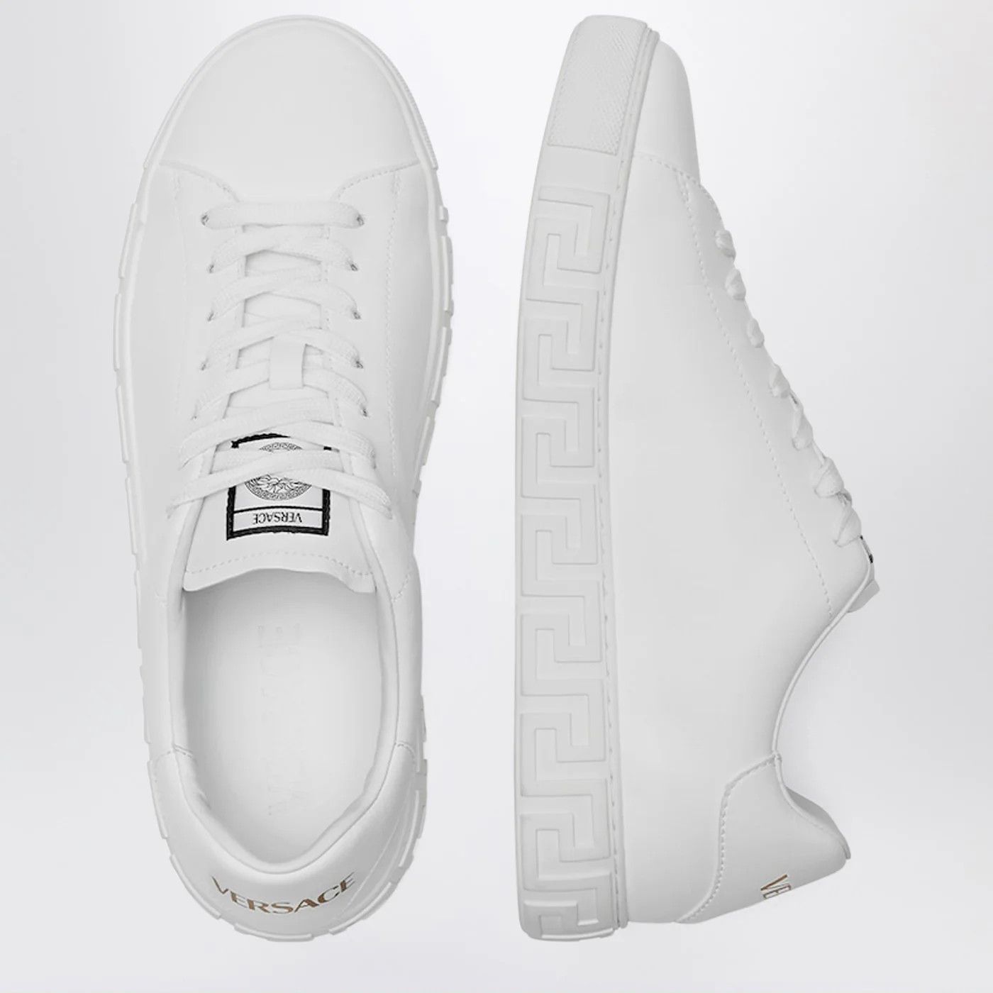 Versace o1d2blof0326 Nylon Low-Top Sneakers in White Size US 6 / EU 39 - 3 Thumbnail