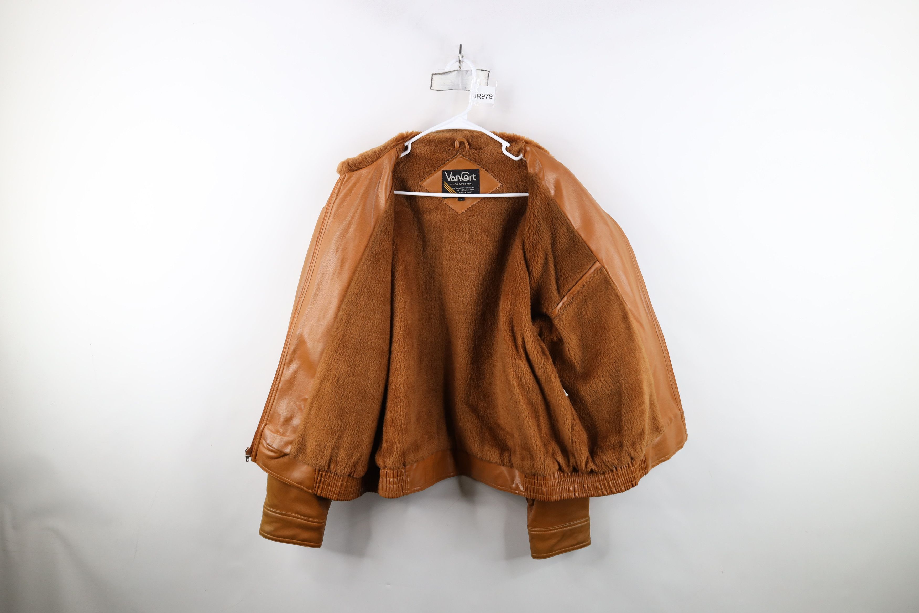 Vintage Vintage 70s Streetwear Faux Leather Flight Bomber Jacket Size US L / EU 52-54 / 3 - 10 Thumbnail