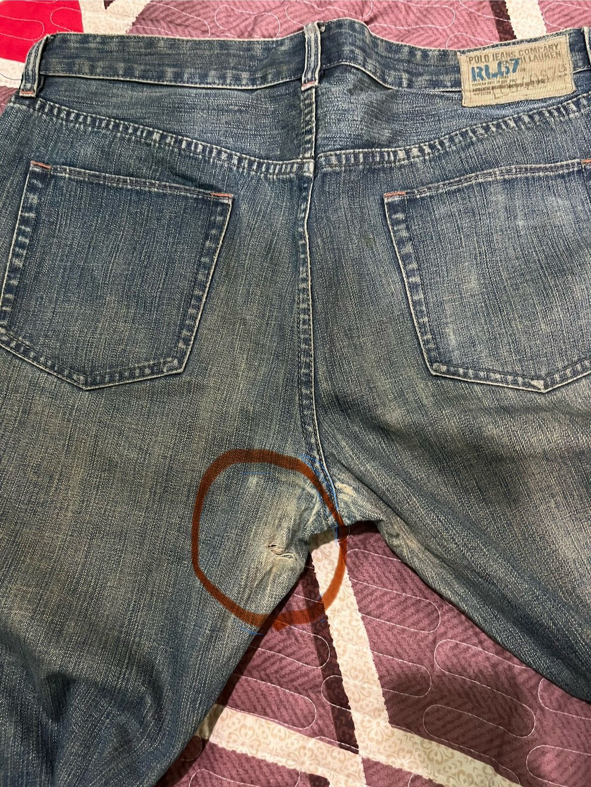 Polo Ralph Lauren Polo Jeans Ralph Lauren Mud Washed Straight Cut Jeans Size US 36 / EU 52 - 18 Thumbnail