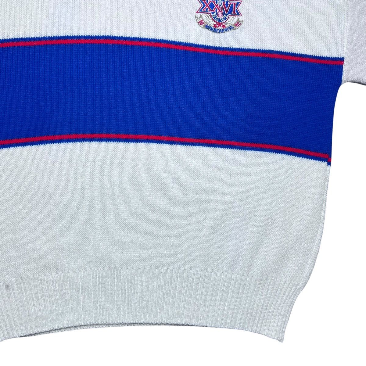 NFL Vtg 1992 NFL Minneapolis Super Bowl XXVI Cliff Engle Sweater Size US XL / EU 56 / 4 - 9 Thumbnail