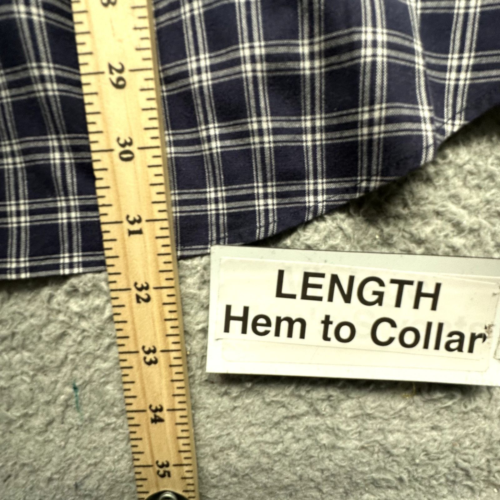 Ralph Lauren Ralph Lauren Moore Plaid Button Down Shirt Men XL Navy White Size US XL / EU 56 / 4 - 5 Thumbnail