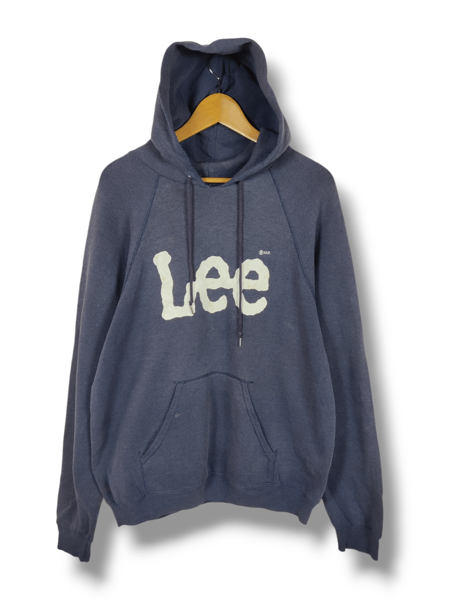 Vintage Distressed Lee Spellout Hoodie