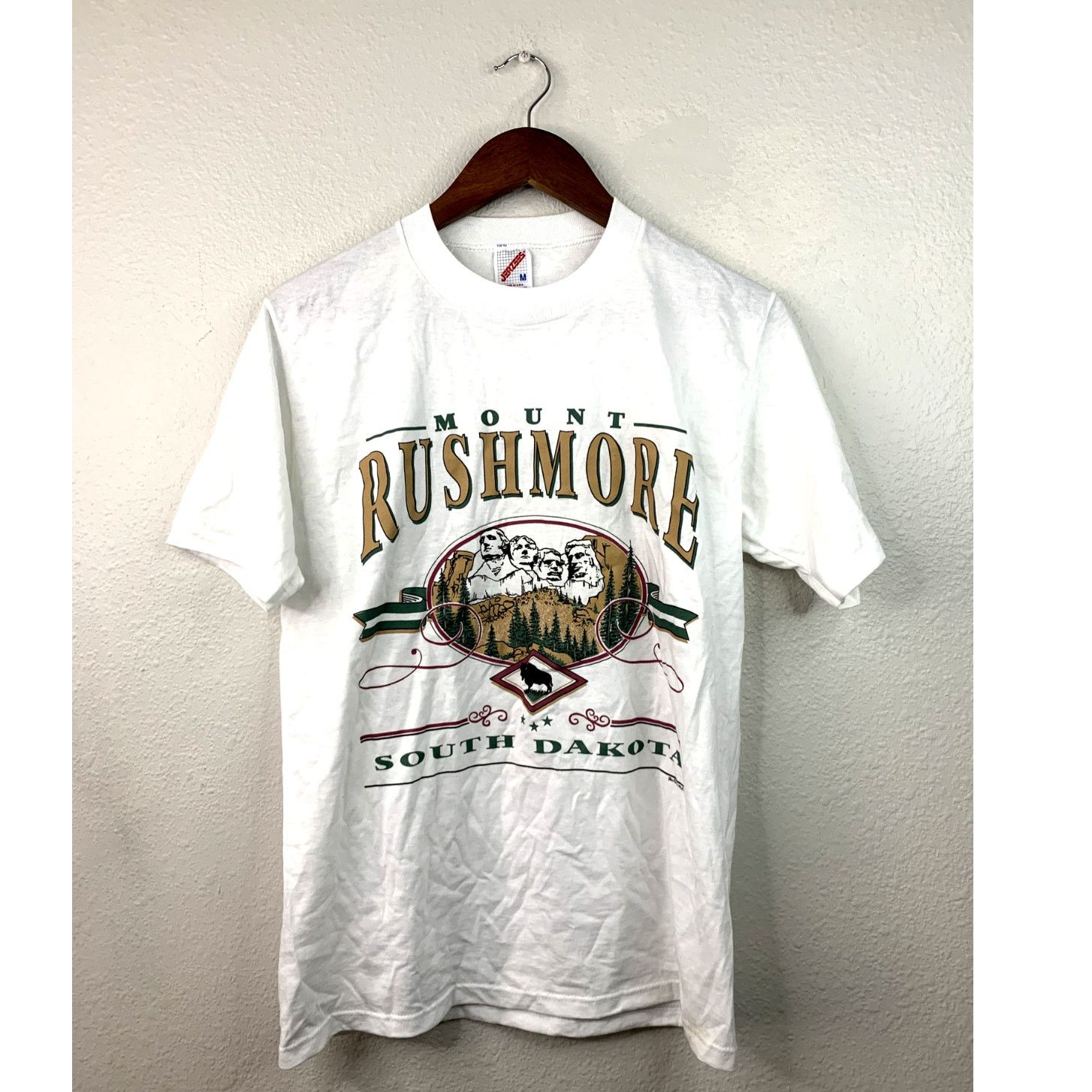 Jerzees Vintage Mount Rushmore Lake Tahoe White M Test Print Tee Size US M / EU 48-50 / 2 - 1 Thumbnail