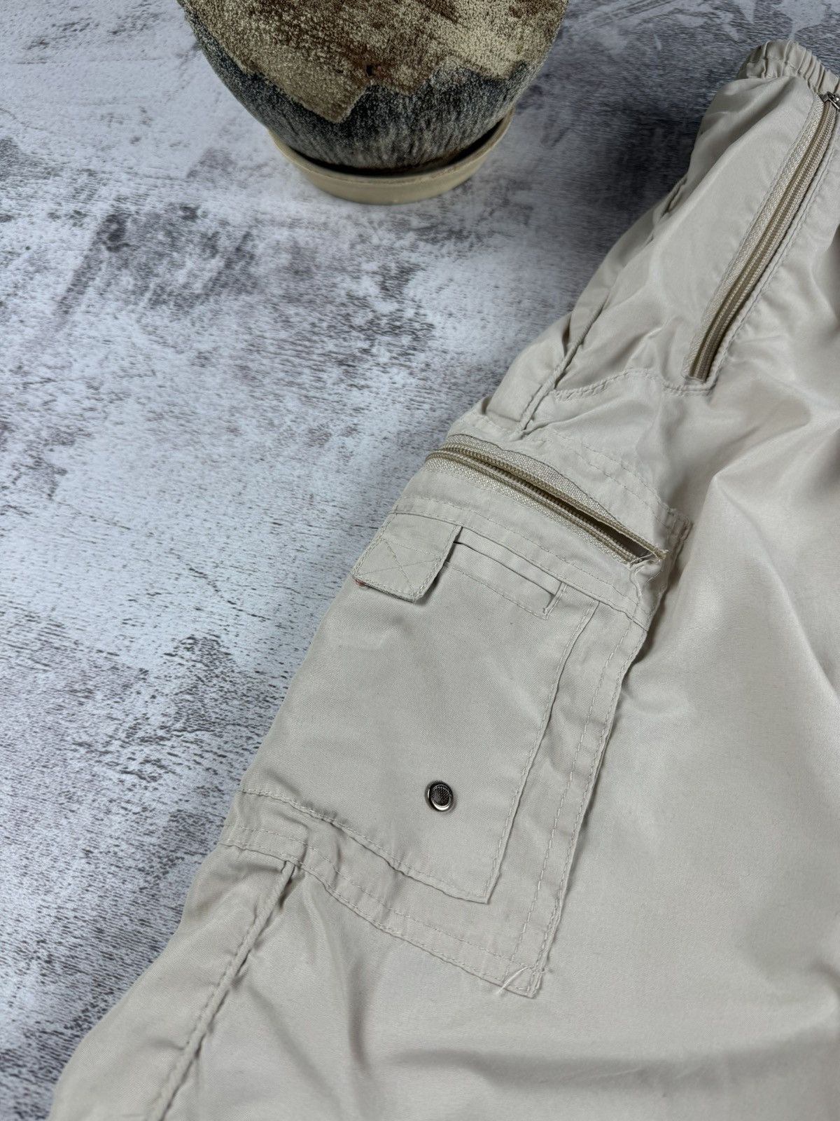 Japanese Brand Baggy Ling Lang 3 in 1 Rap Nylon Sweatpants Track Trousers Size US 34 / EU 50 - 8 Thumbnail