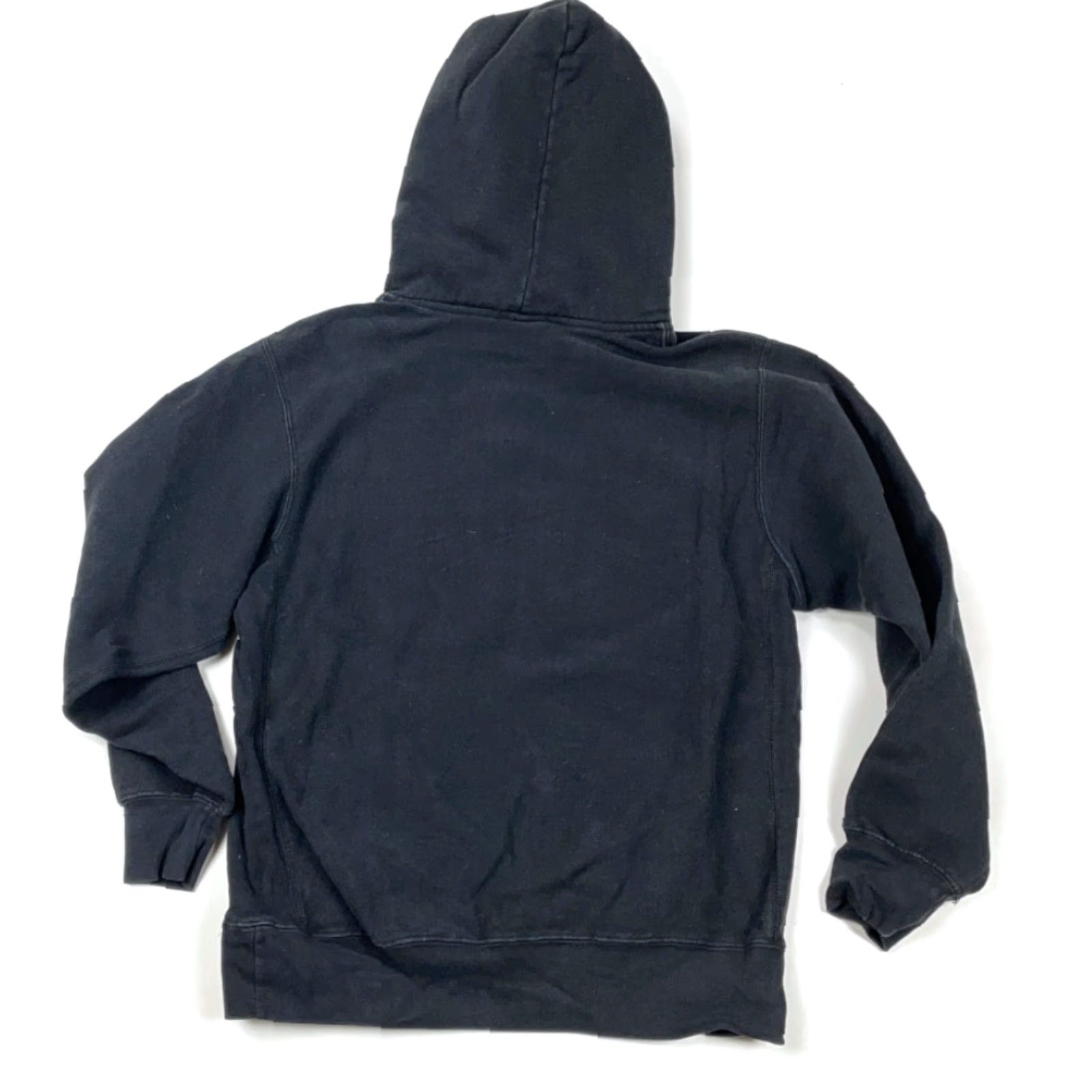 Vintage VINTAGE MV Sport Pro Weave Hoodie Mens Adult Medium Black Embroidered 90s Retro Weave Graphic Print Heavyweight Sweatshirt Pullover Crew Neck Size US M / EU 48-50 / 2 - 2 Thumbnail