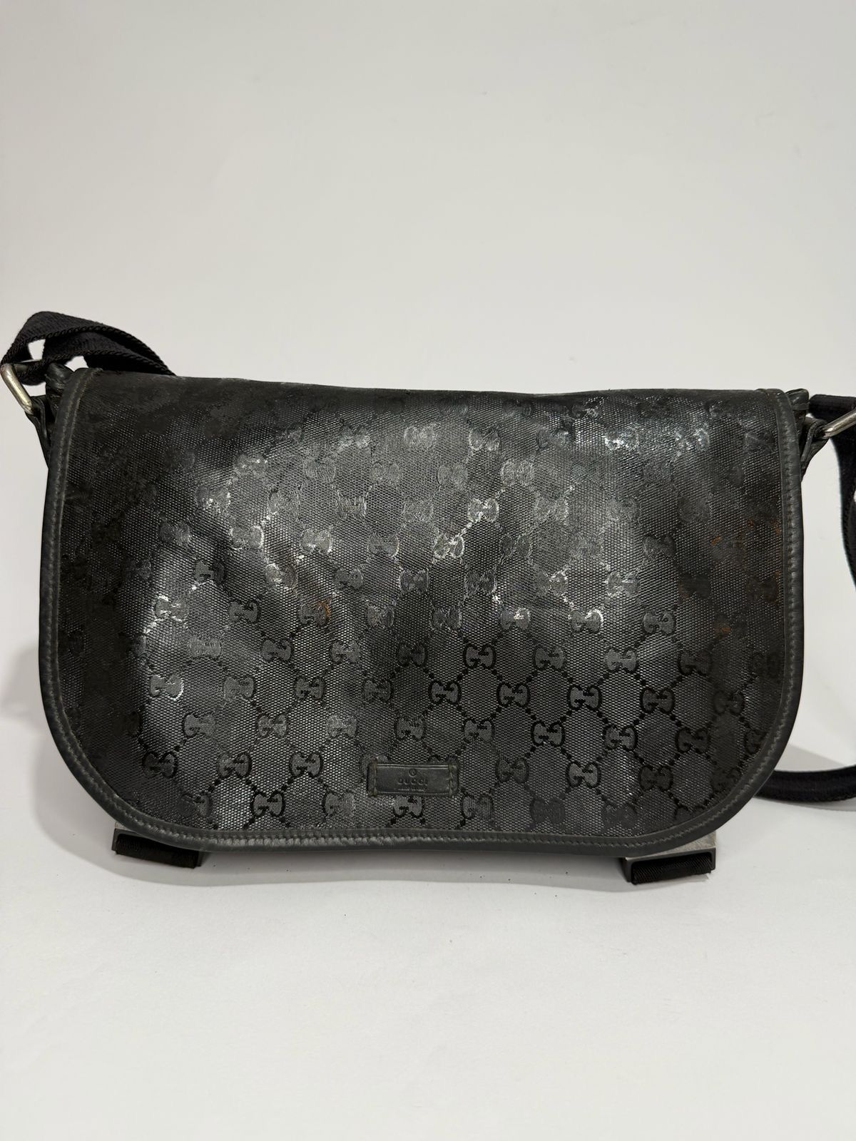 Gucci Gucci Double Buckle Mens Messenger Bag GG Imprime Medium Size ONE SIZE - 1 Thumbnail