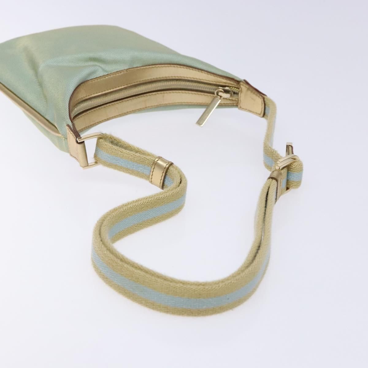 Gucci GUCCI Sherry Line Shoulder Bag Canvas Light Blue Gold 005 Size ONE SIZE - 7 Thumbnail