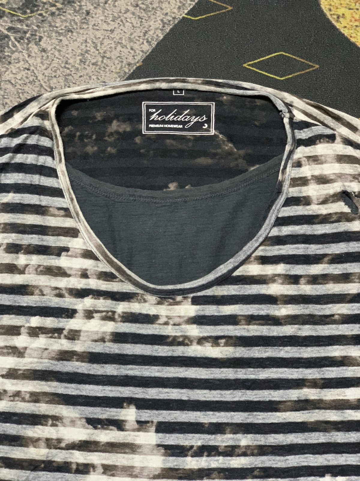 💥JapaneseBrand Stripe Layered Stripe Shirt Punk/Grunge Style