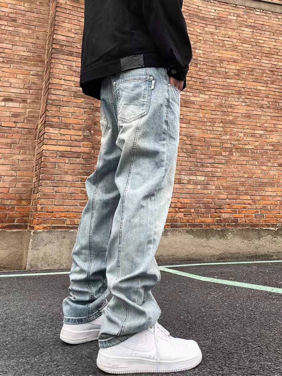 Japanese Brand × Jean Washed Vintage Loose Straight Leg Casual Jeans Size US 34 / EU 50 - 2 Thumbnail