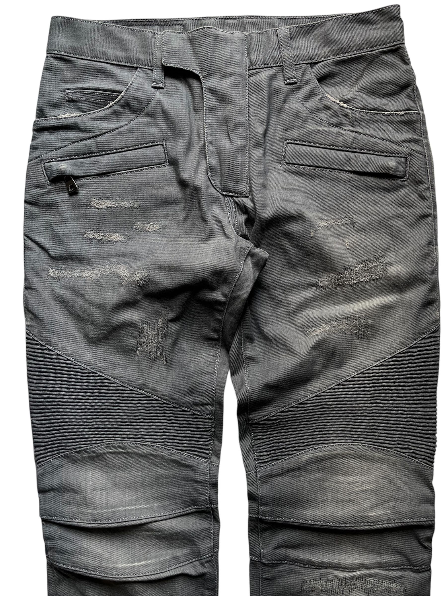 Balmain Balmain decarnin era distressed biker jeans Size US 29 - 3 Thumbnail