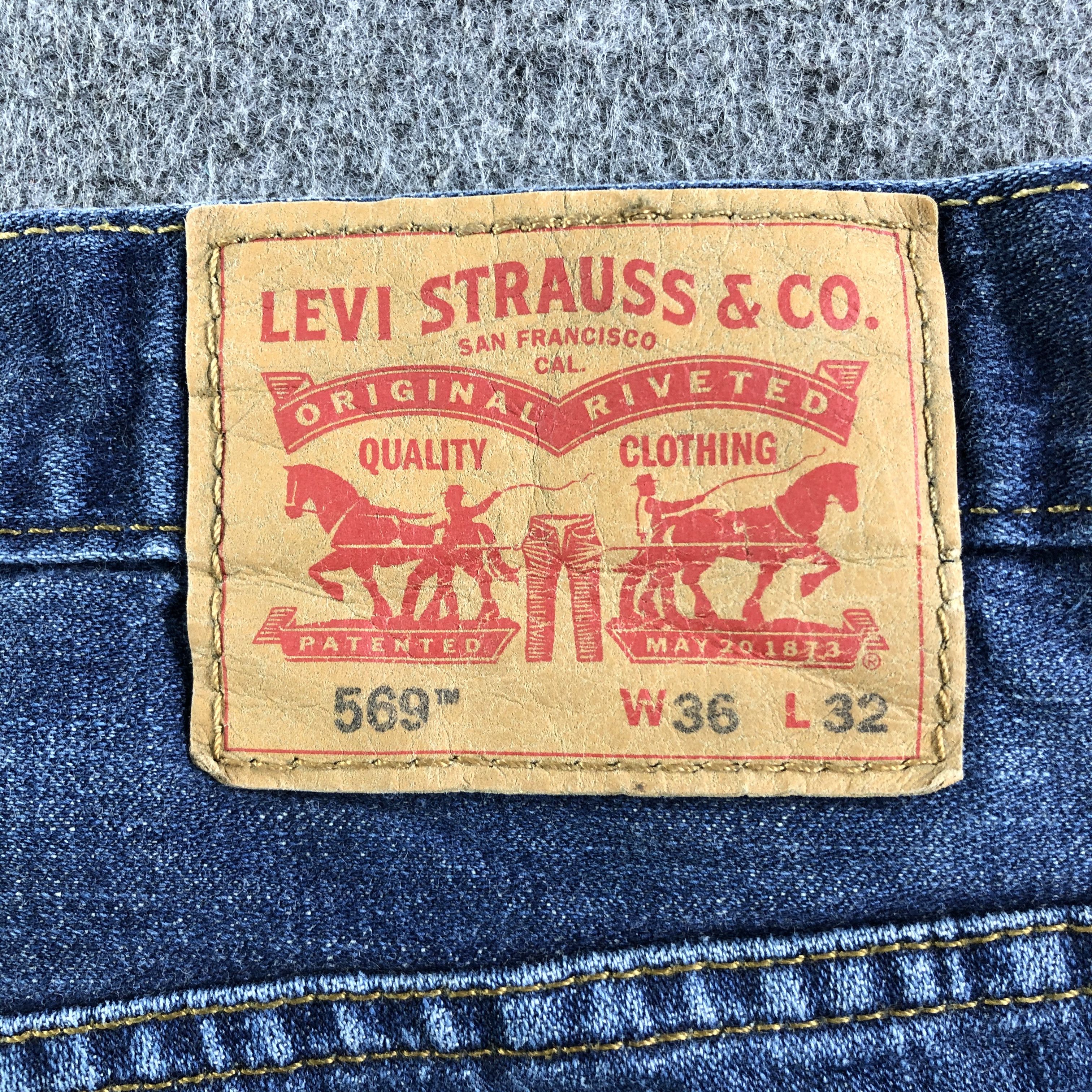 Levi's Vintage Blue Wash Levis 569 Jeans-J4437 Size US 39 - 5 Thumbnail