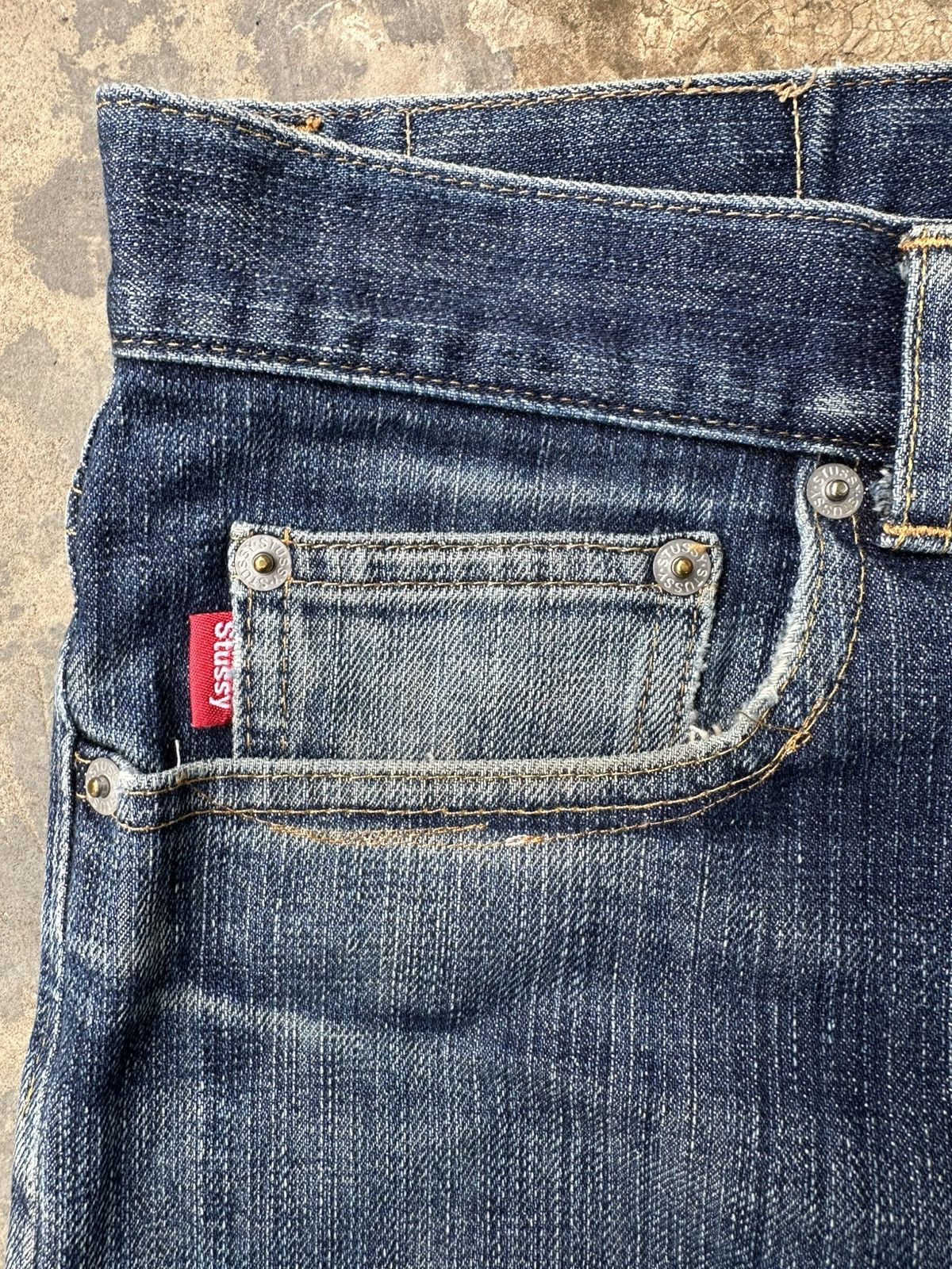 Stussy × Vintage Vintage Stussy Rough & Rugged Jeans Size US 30 / EU 46 - 10 Thumbnail