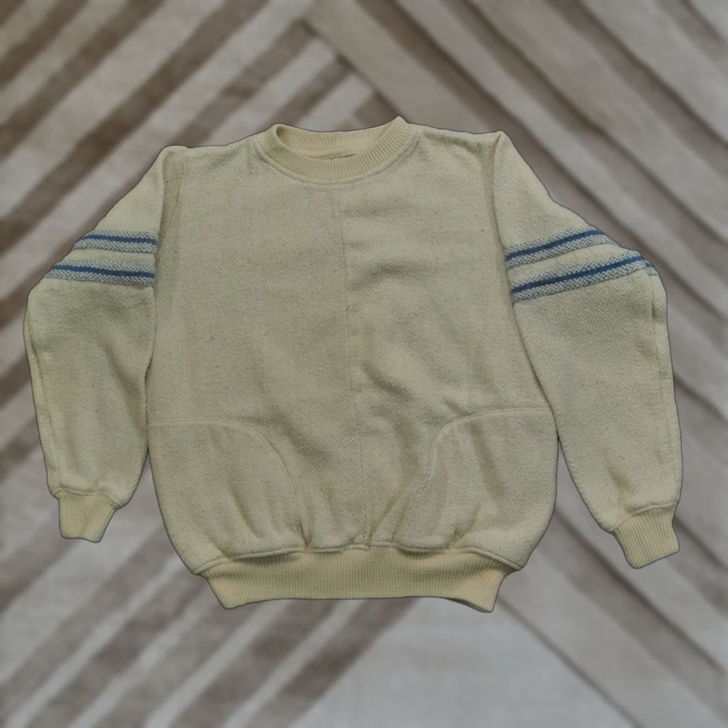 Vintage VINTAGE Big G Imports Sweatshirt Adult XL Tan Blue Hippie Drug Rug Mexico Sweatshirt Size US XL / EU 56 / 4 - 1 Thumbnail