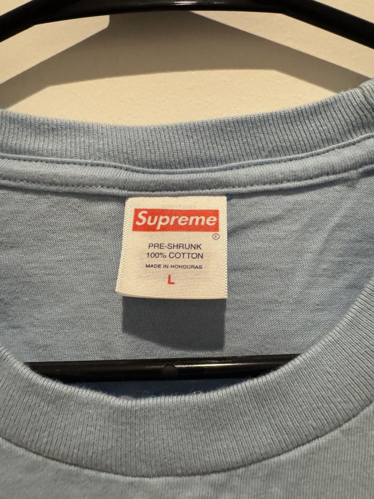Supreme Supreme Can You Believe This Shit Blue Tee Size Large Size US L / EU 52-54 / 3 - 3 Thumbnail