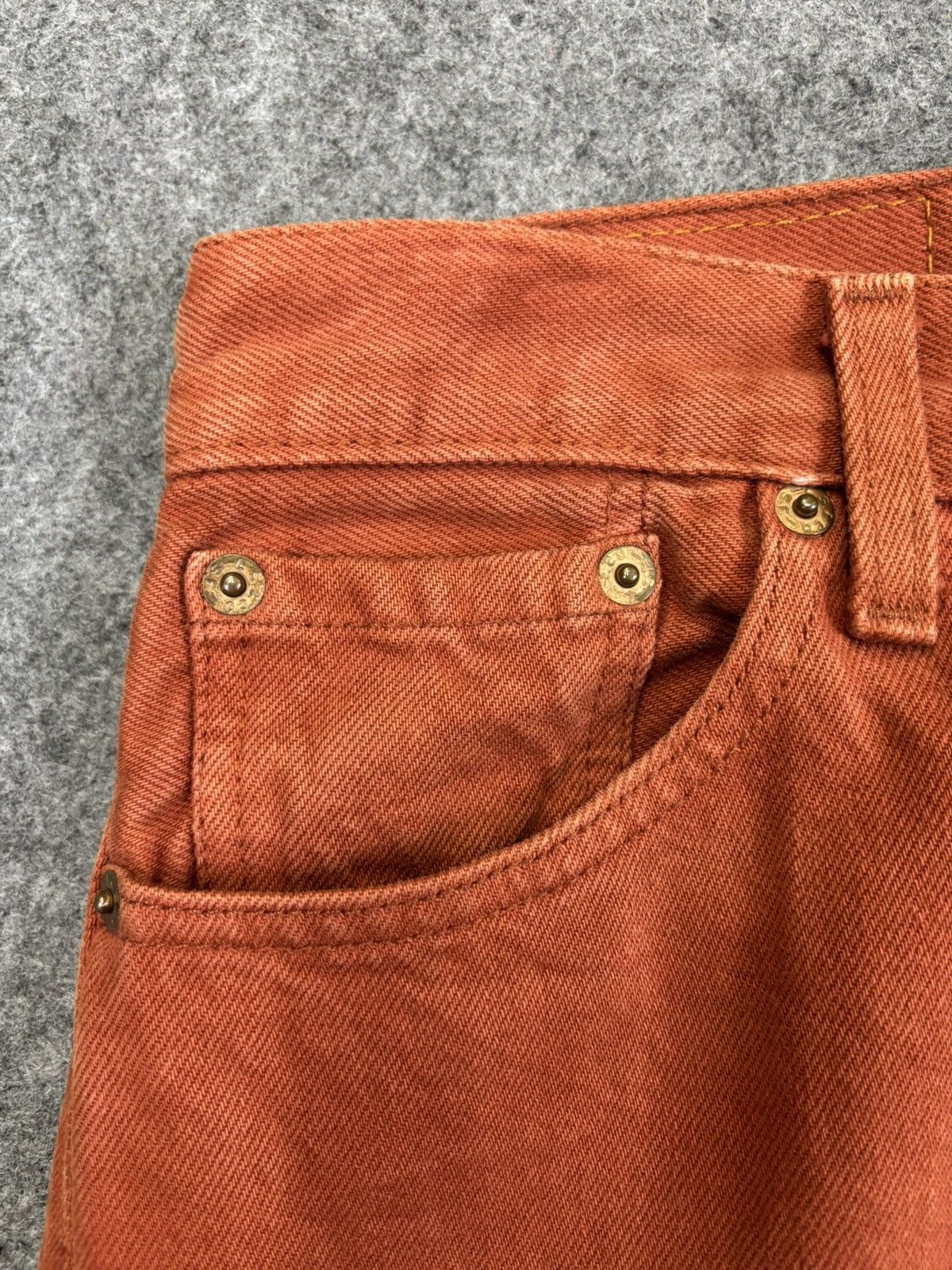 Levi's 💥Archival💥Vintage 90s Levis 501 Light Brown Denim F965 Size 28" / US 6 / IT 42 - 5 Thumbnail