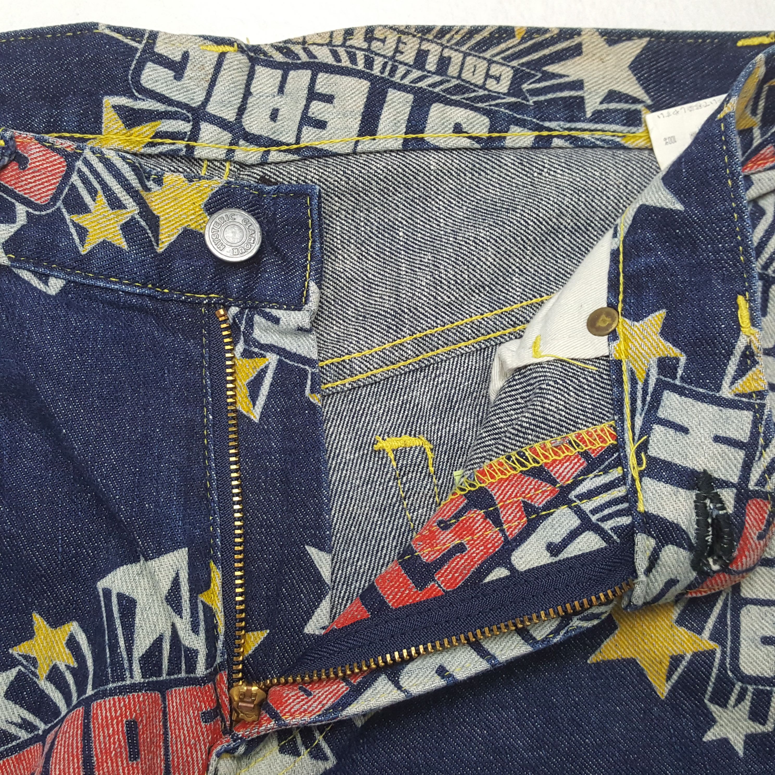 Hysteric Glamour HYSTERIC GLAMOUR Fashion Style Fullprint Design Jeans Size US 29 - 12 Thumbnail