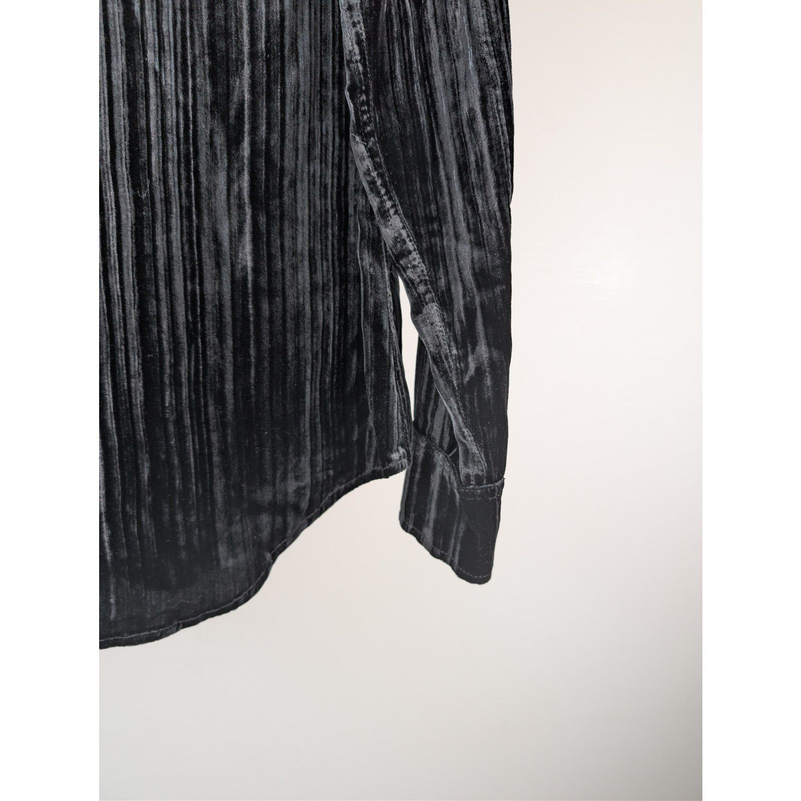Saint Laurent Paris o1rshd1 CC20 Devore Ribbed Velvet Classic Western Shirt Size US M / EU 48-50 / 2 - 14 Thumbnail