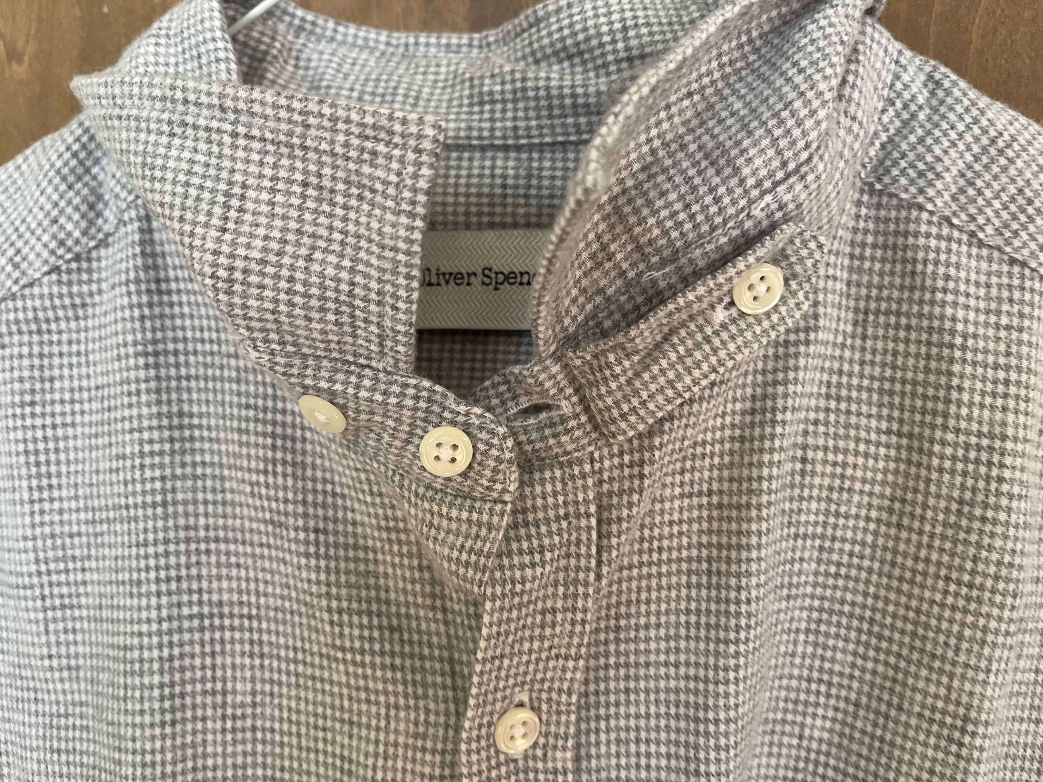 Oliver Spencer Clerkenwell Tab Shirt - Drummond Grey Size US M / EU 48-50 / 2 - 9 Thumbnail