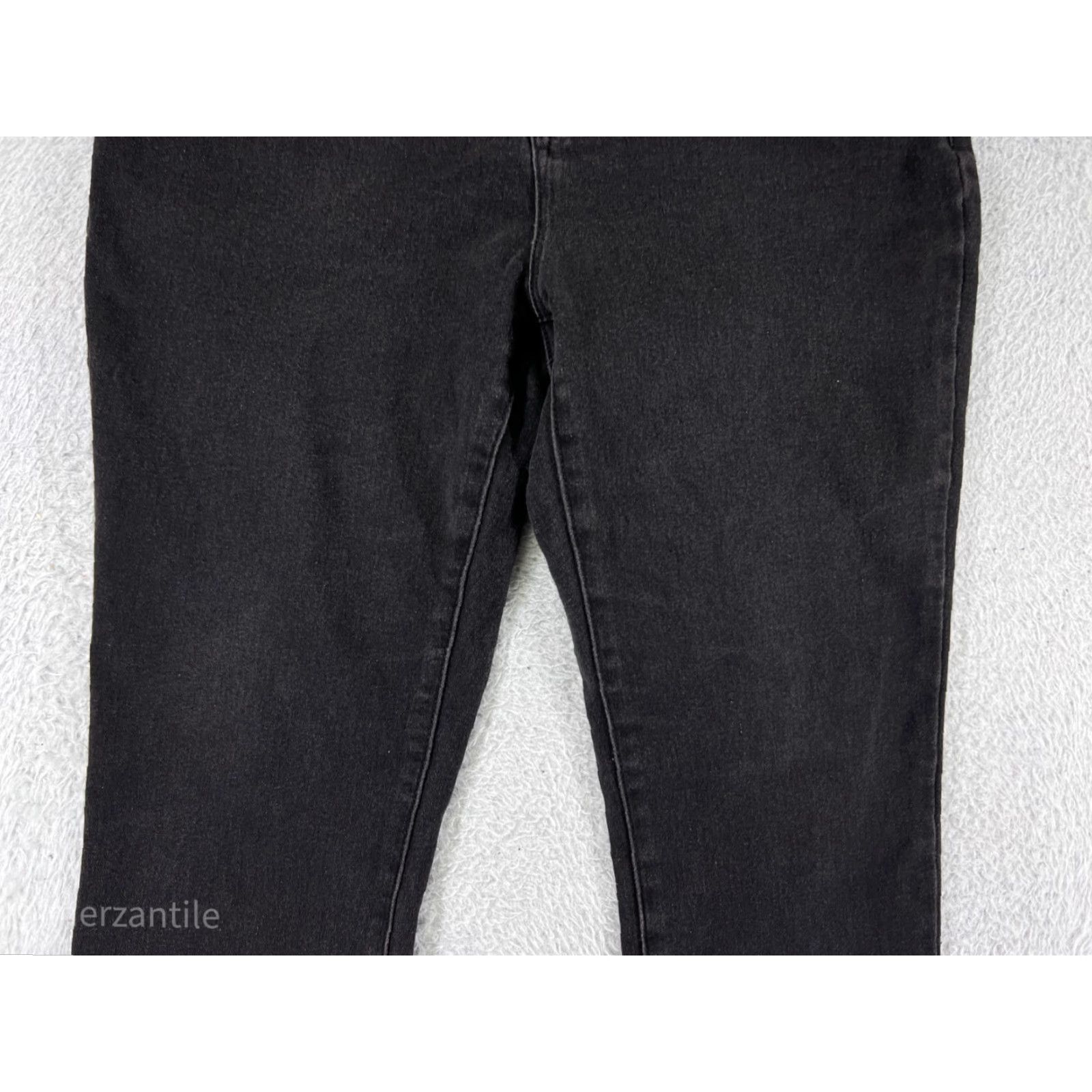 Vintage No Boundaries Jeans Womens 13 High Rise Denim Black Cotton Blend Slim Tapered 5-Pocket Designer Cowboy Southwestern 90s Womens Size 34" / US 12 / IT 48 - 6 Thumbnail