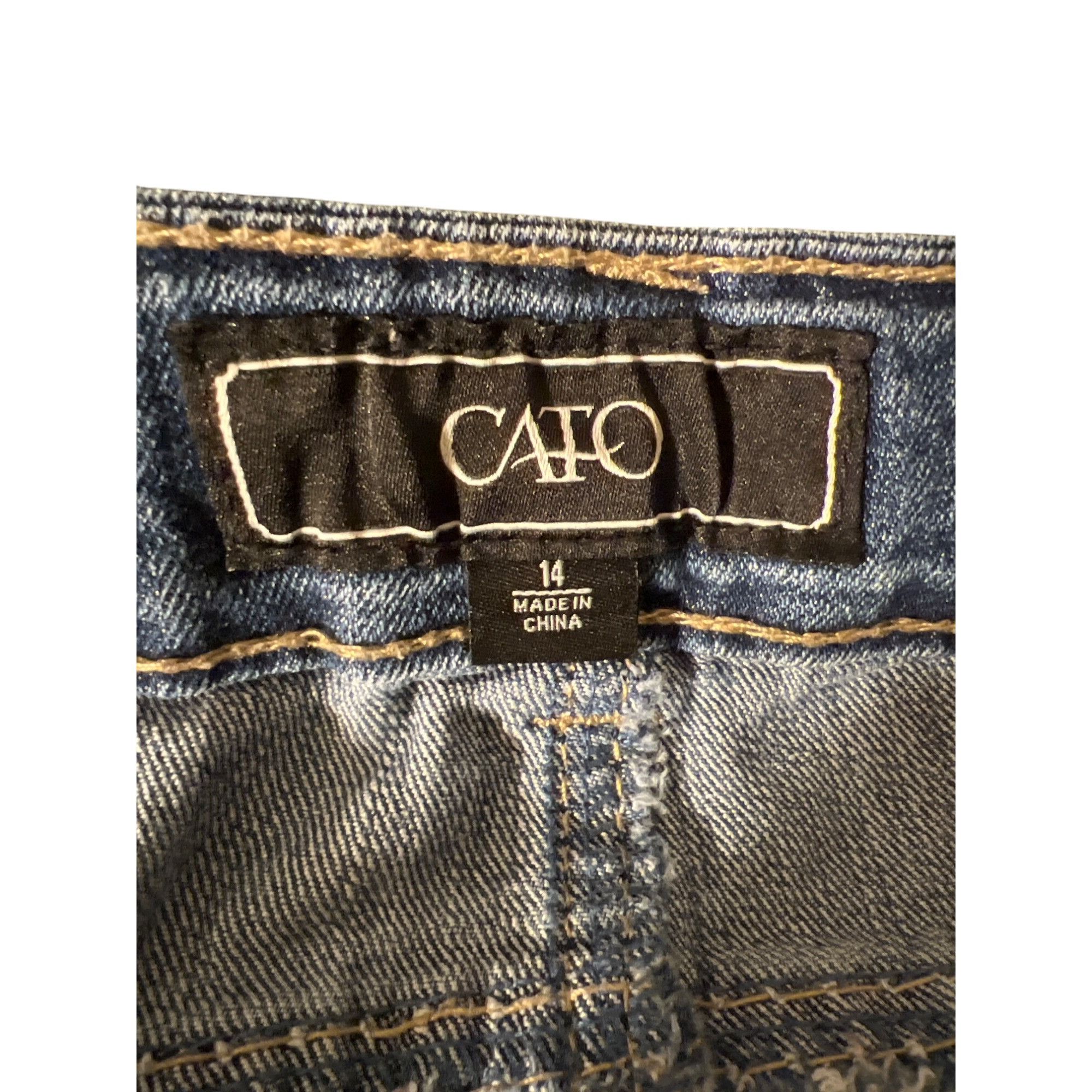 Other Cato Denim Bermuda Shorts Blue Jean Thick Stitching Studs Ba Size 36" / US 14 / IT 50 - 5 Thumbnail